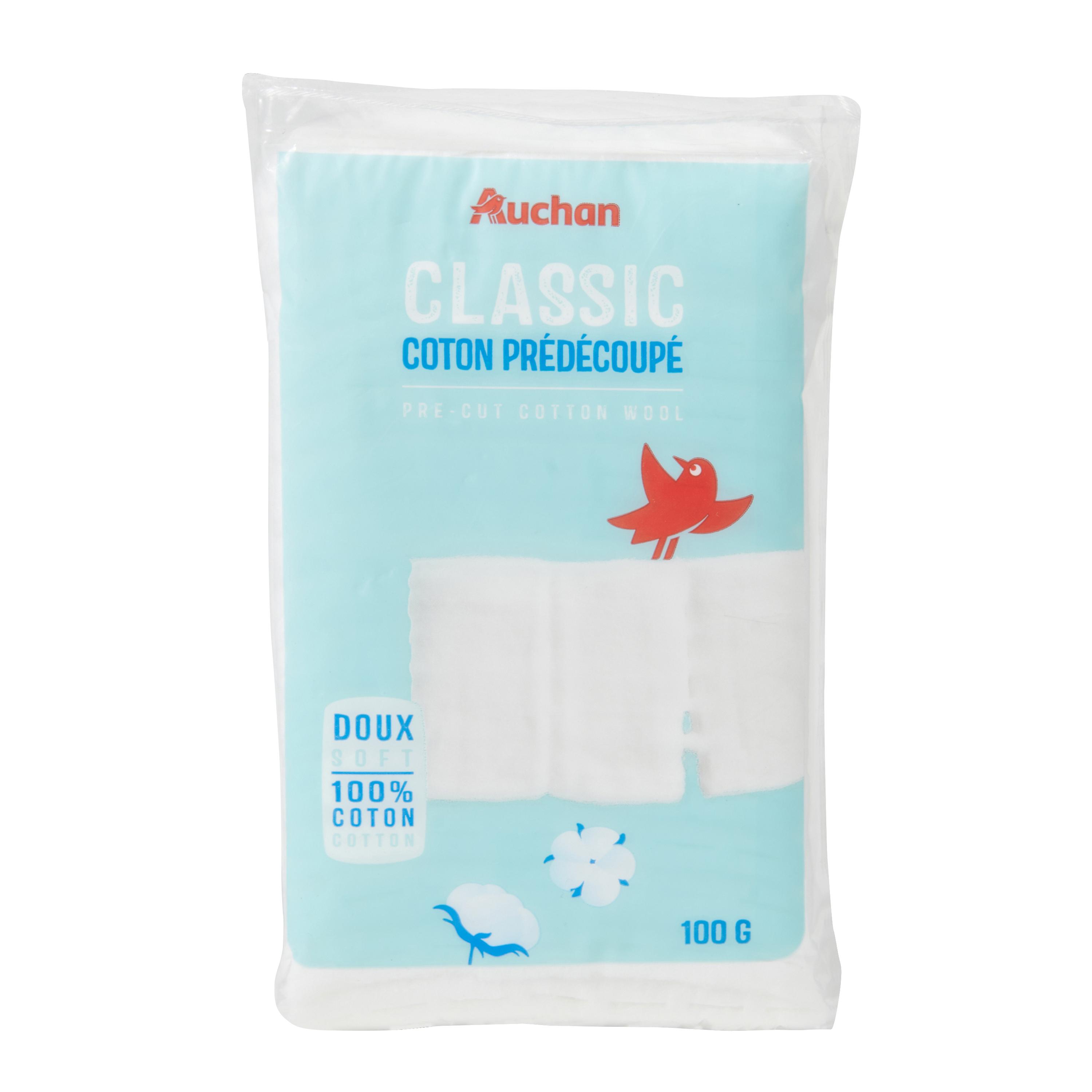 Voir la diapositive 4 : AUCHAN Cotons prédécoupé 100g