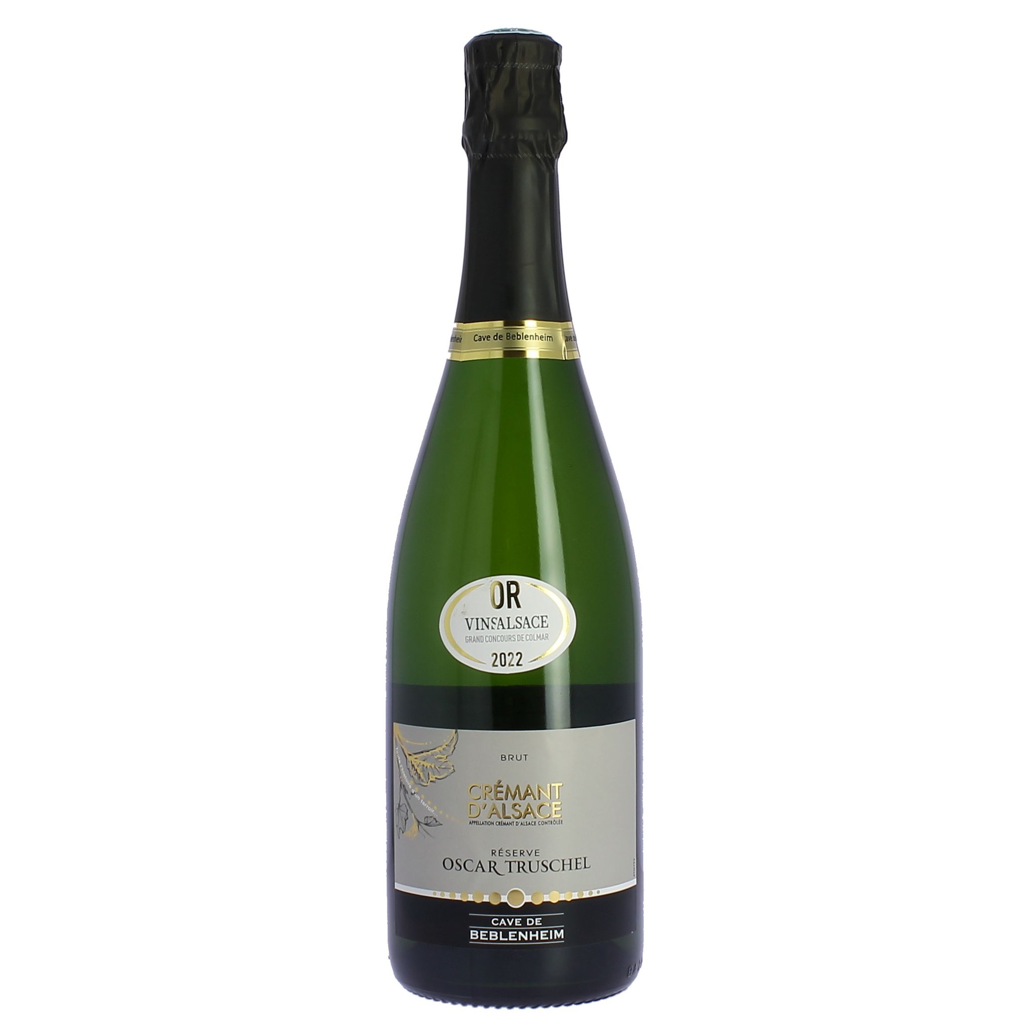 Voir la diapositive 2 : CAVE DE BEBLENHEIM AOP Crémant d'Alsace Oscar Truschel Brut 75cl