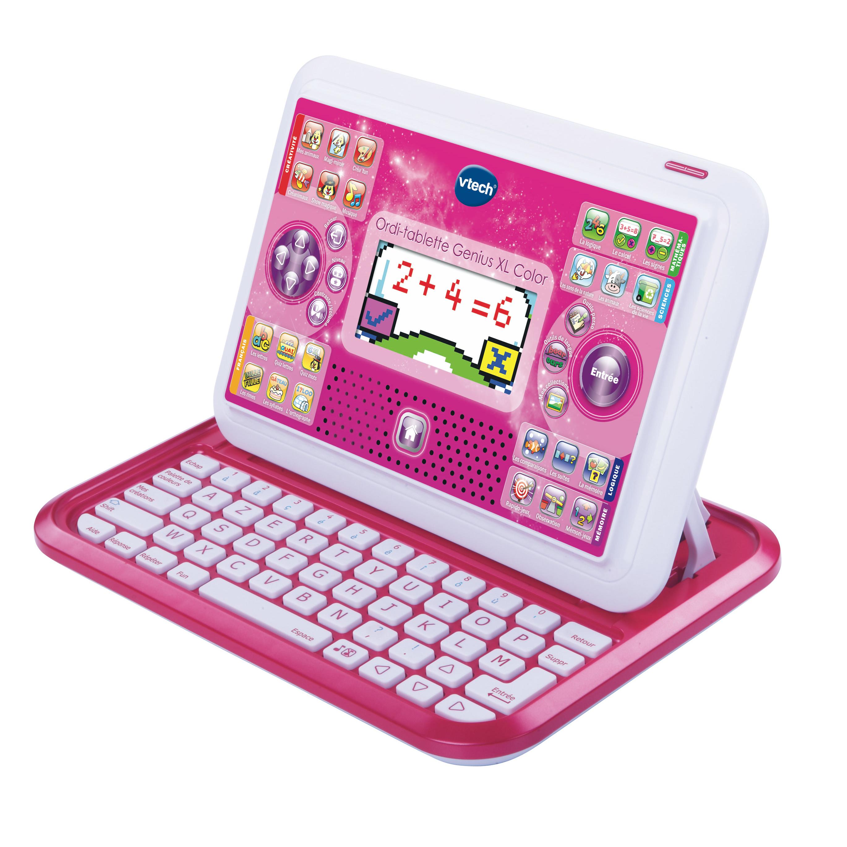 VTECH Ordinateur Tablette Genius XL - Rose
