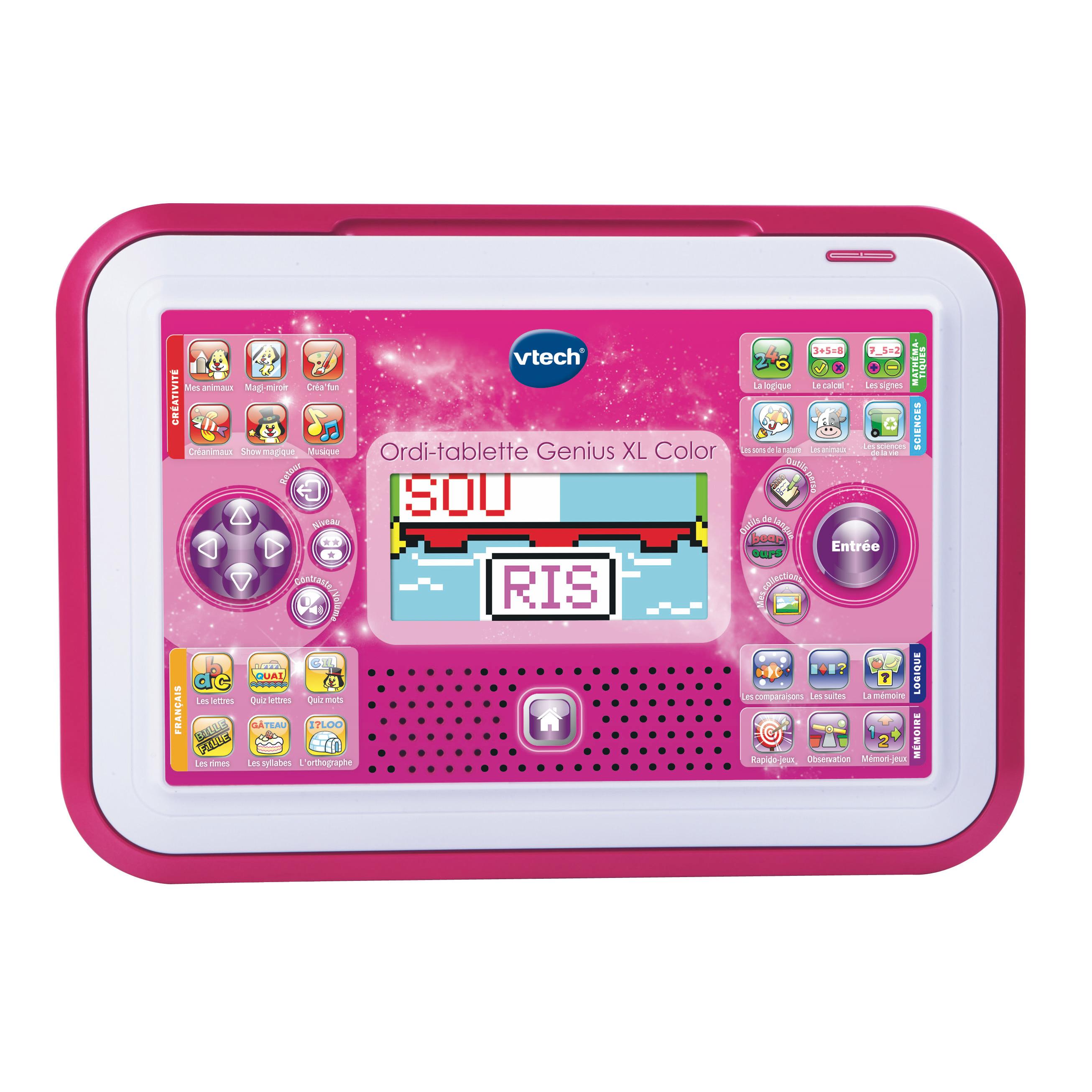 Voir la diapositive 2 : VTECH Ordinateur Tablette Genius XL - Rose