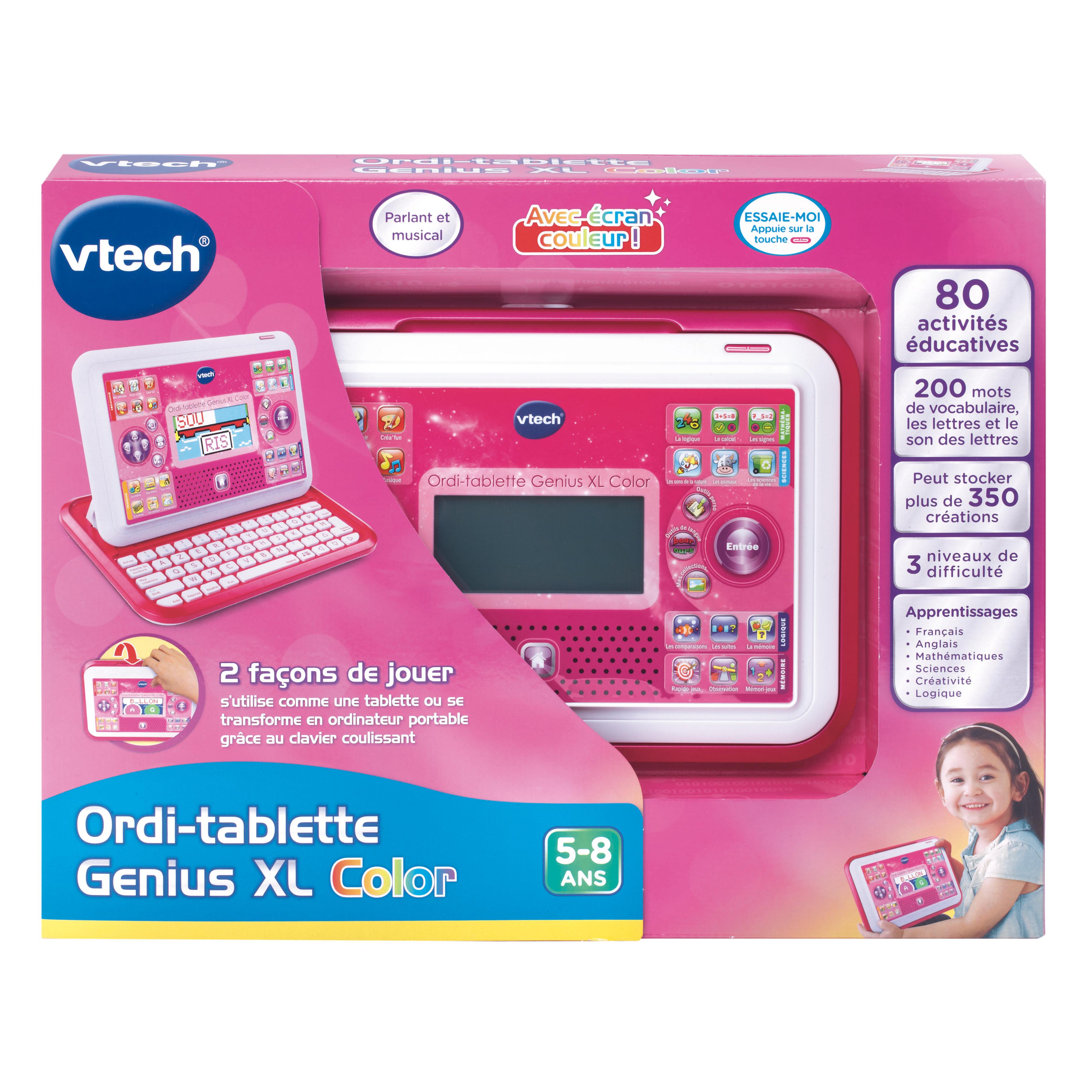 Voir la diapositive 4 : VTECH Ordinateur Tablette Genius XL - Rose