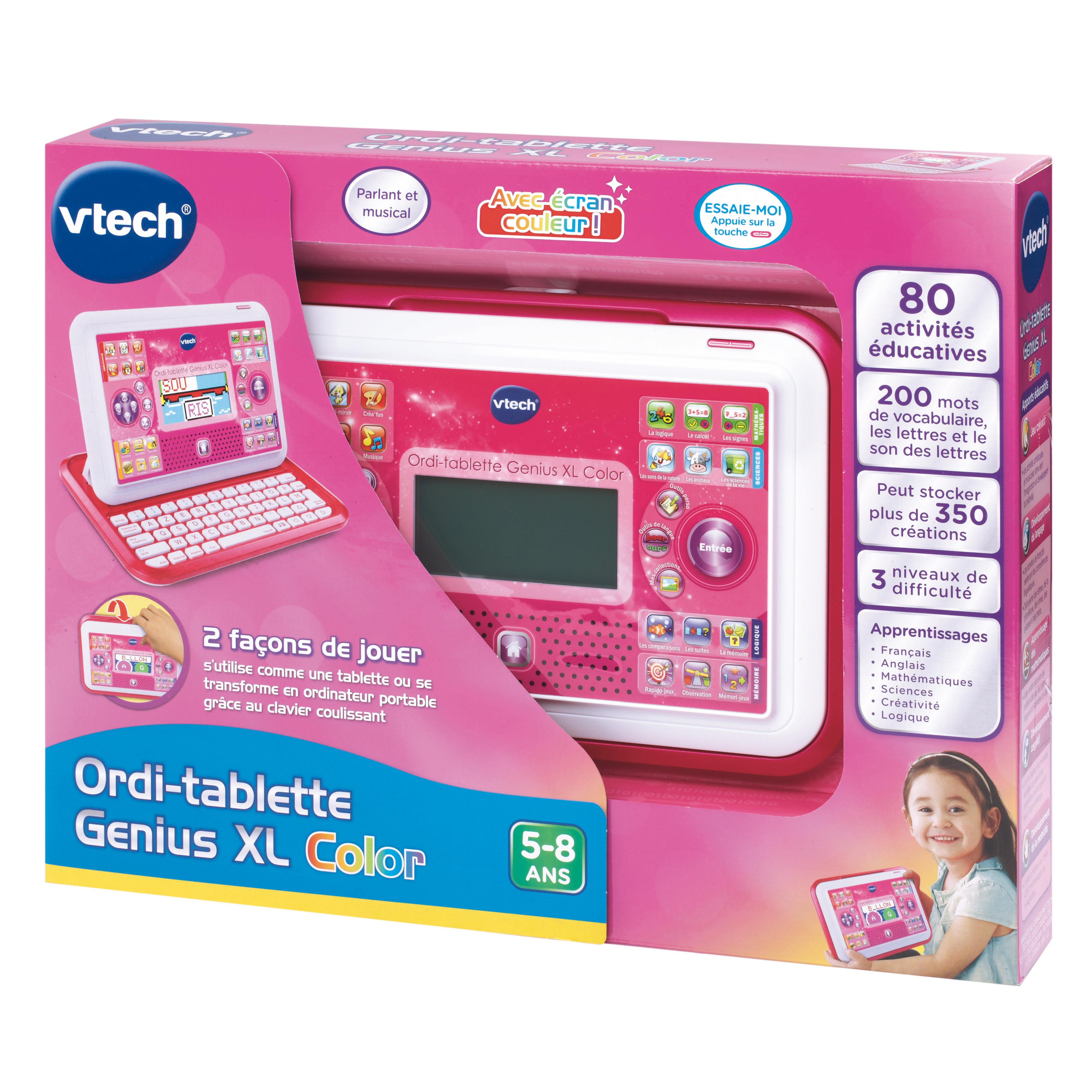Voir la diapositive 5 : VTECH Ordinateur Tablette Genius XL - Rose