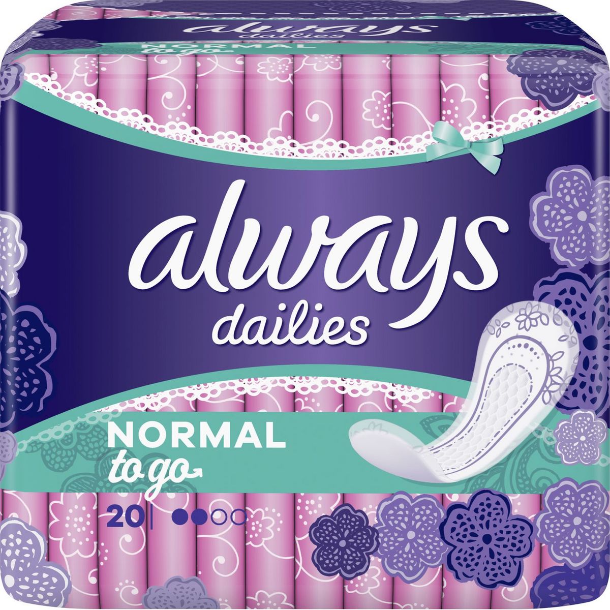 ALWAYS Dailies protège-slips en pochette individuelle normal 20 protège-slips