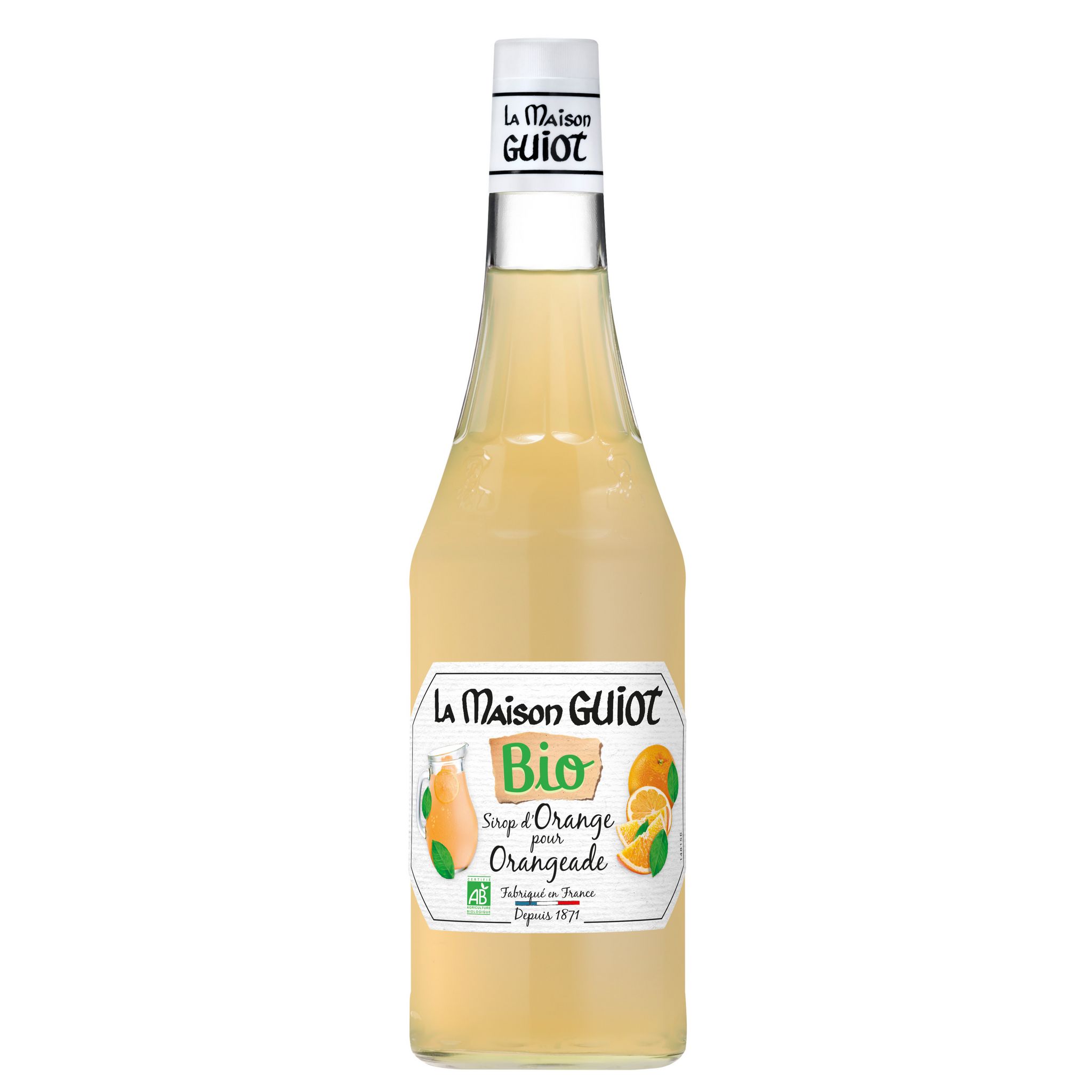 LA MAISON GUIOT Sirop d'orange pour orangeade bio 50cl