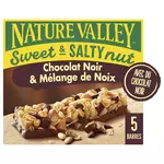 NATURE VALLEY Sweet & Salty Nut barres de céréales au chocolat noir, cacahuètes, amandes 5 barres 150g