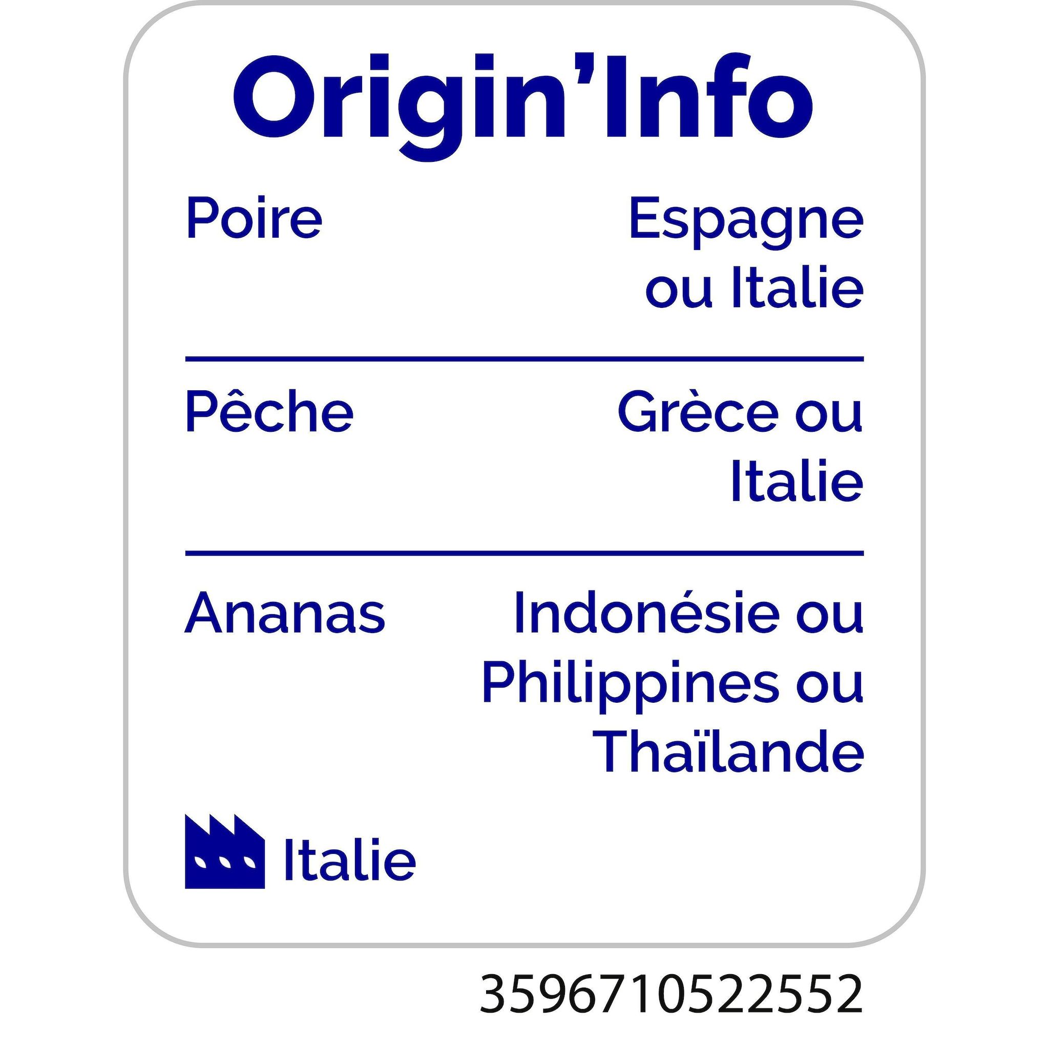 Voir la diapositive 5 : AUCHAN Cocktail de 4 fruits au sirop léger 410g