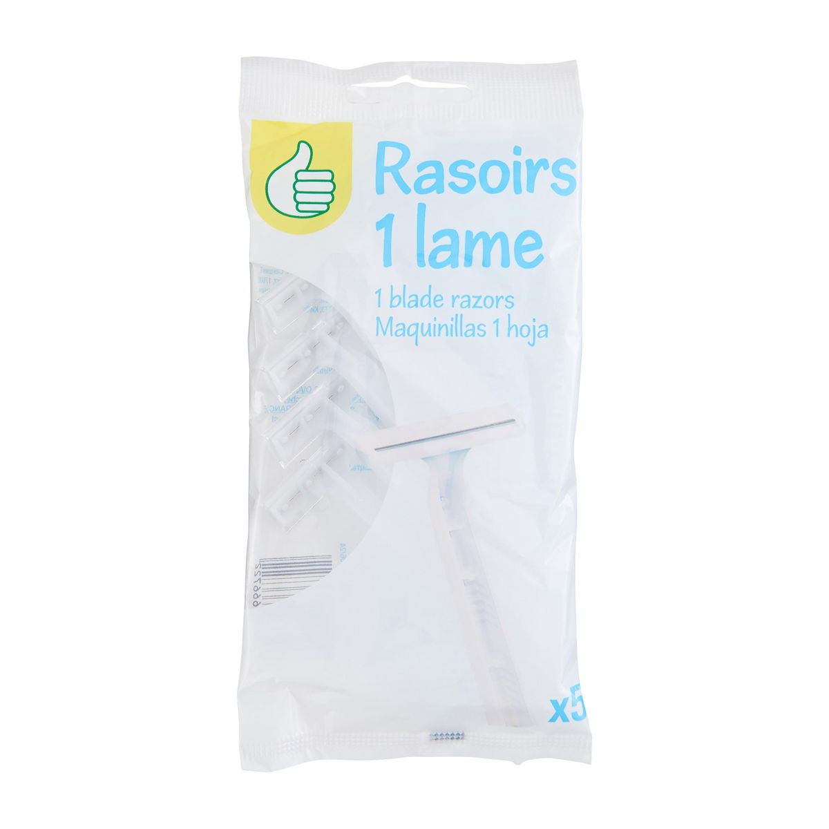 POUCE Rasoirs jetables 1 lame 5 rasoirs