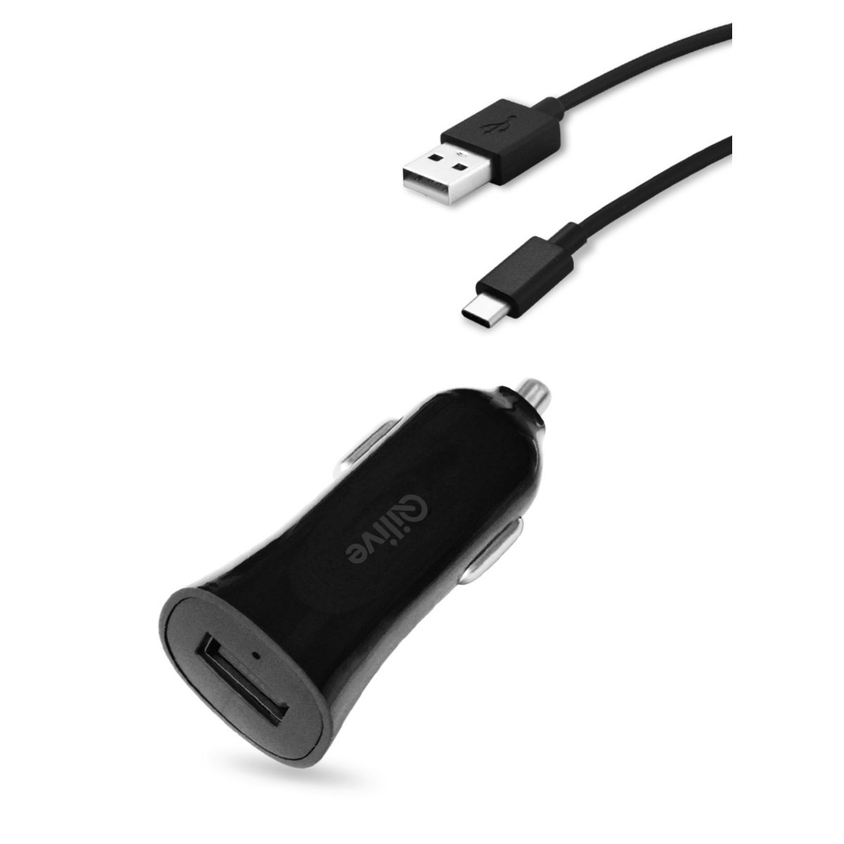 QILIVE Chargeur allume-cigare - Noir