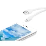QILIVE Câble Lightning MFI - Longueur de câble 1.20m - Blanc