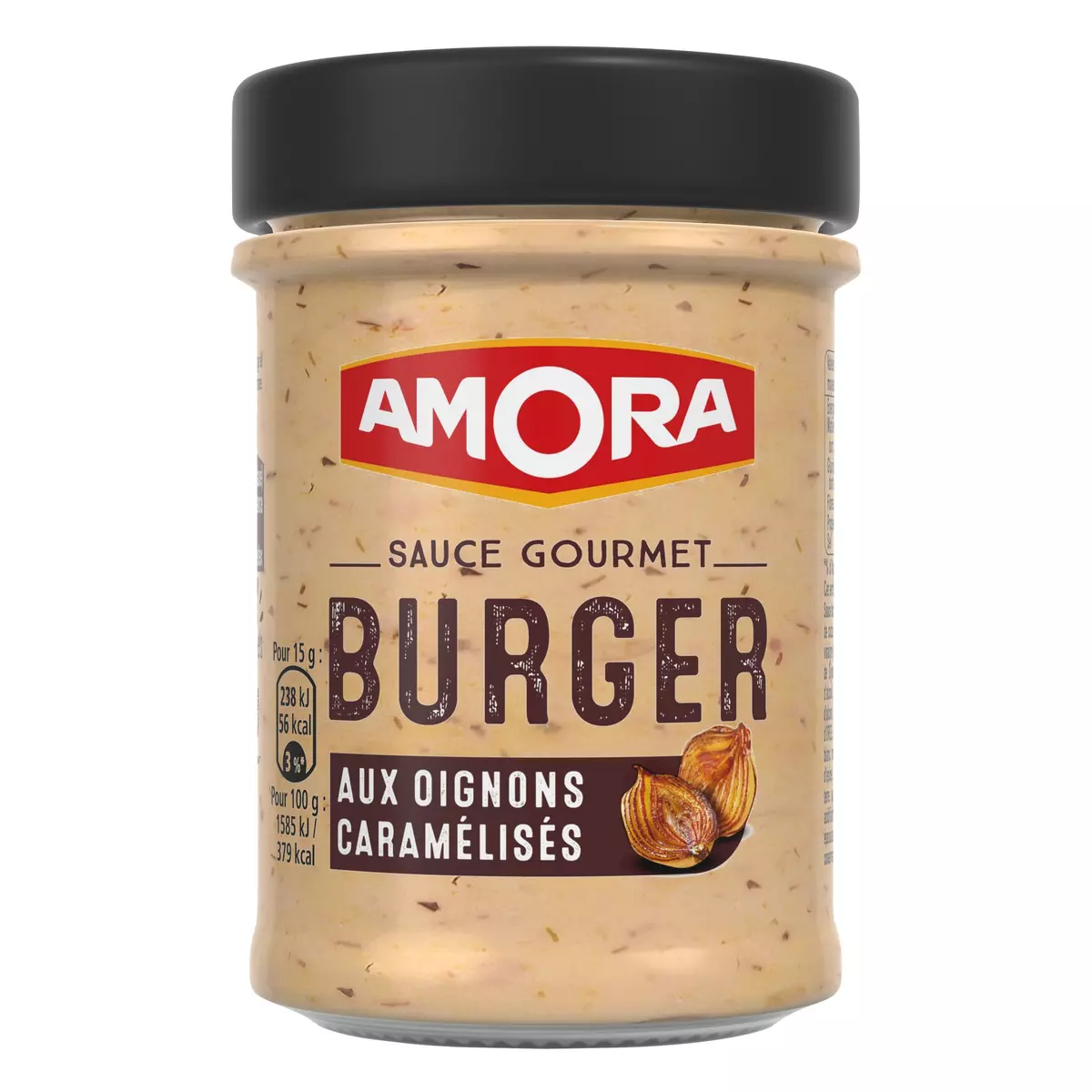 AMORA Sauce gourmet burger aux oignons caramélisés en bocal 188g