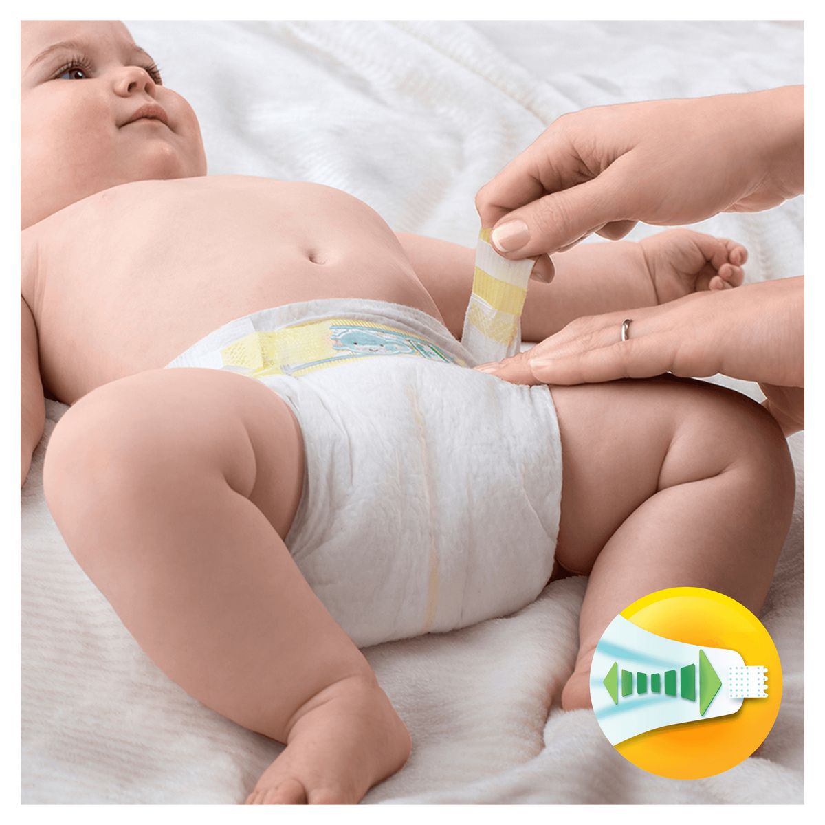 PAMPERS Premium protection mega pack couches taille 3 (6-10kg) 98 couches