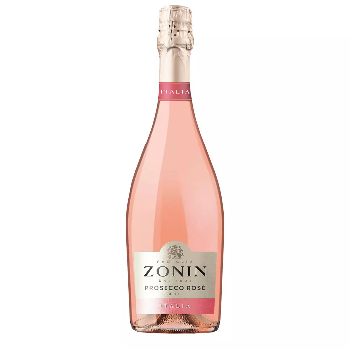 FAMIGLIA ZONIN DOC Vin effervescent Prosecco Zonin rosé 75cl