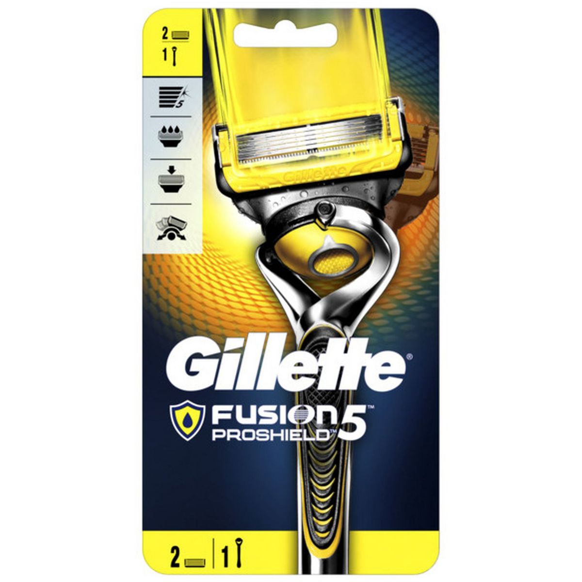 GILLETTE Proshield Rasoir avec recharges 1 rasoir + 2 recharges