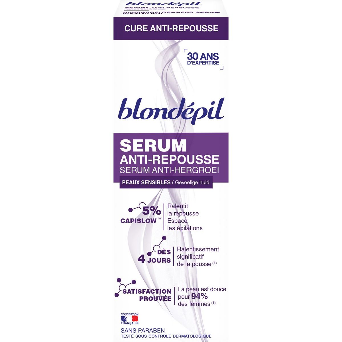 BLONDEPIL Sérum anti-repousse pour peaux sensibles 75ml