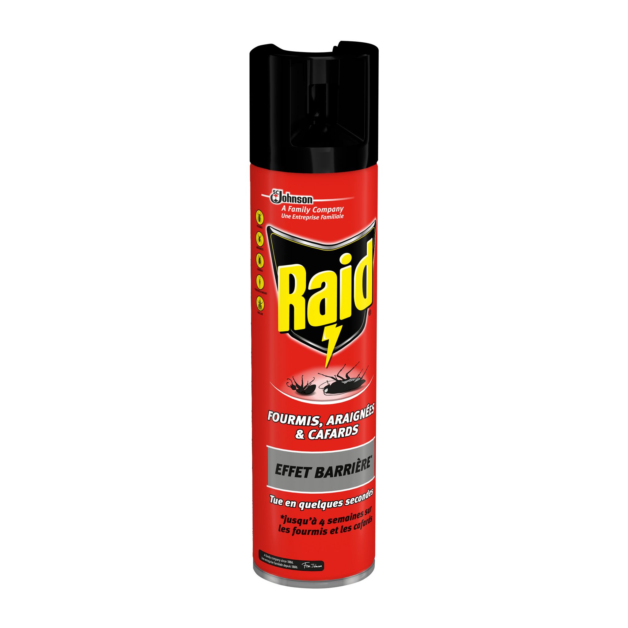 Voir la diapositive 4 : RAID Insecticide effet barrière anti-rampants 400ml
