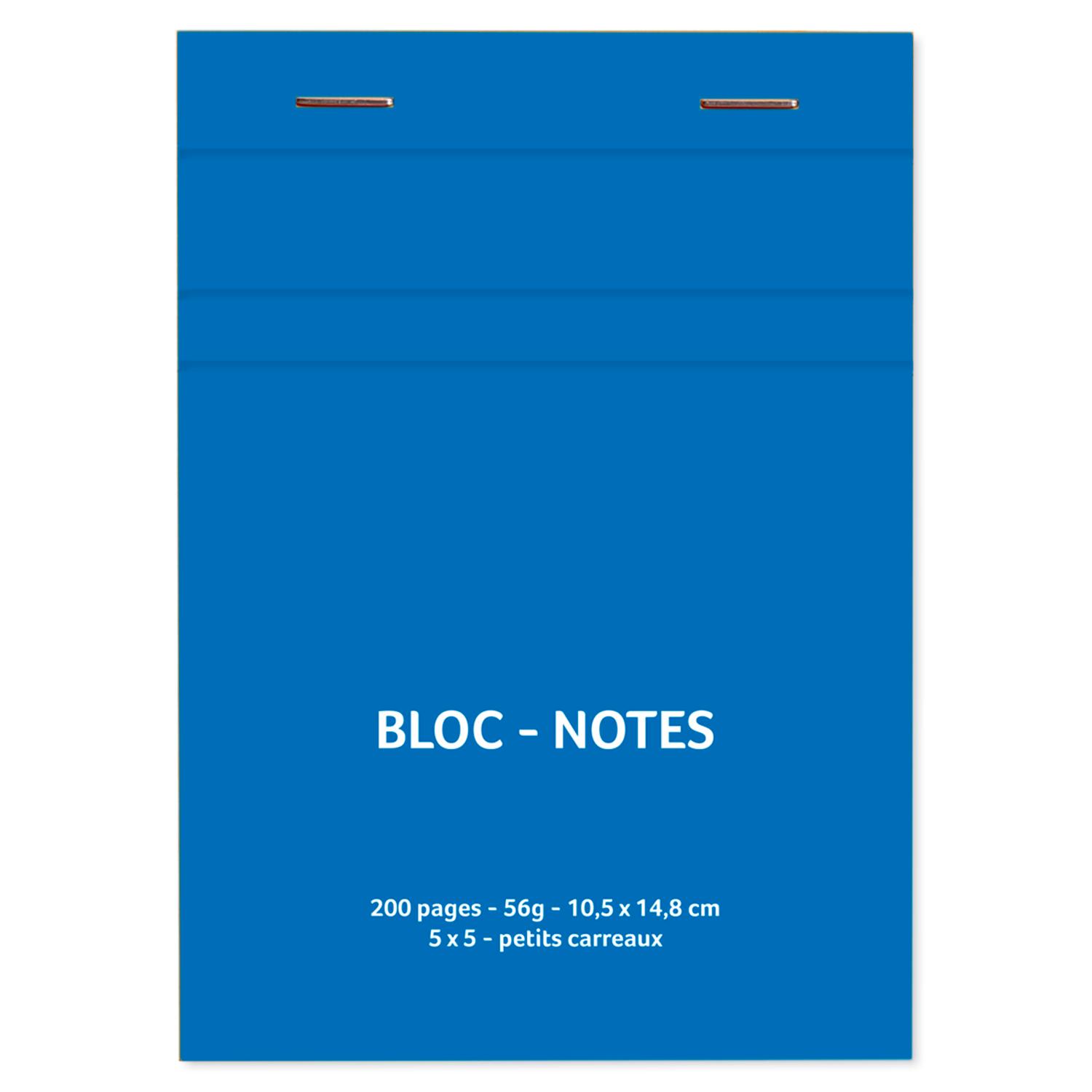 POUCE Bloc-notes de Bureau – Quadrillé 5x5 mm, 200 pages, Format A6