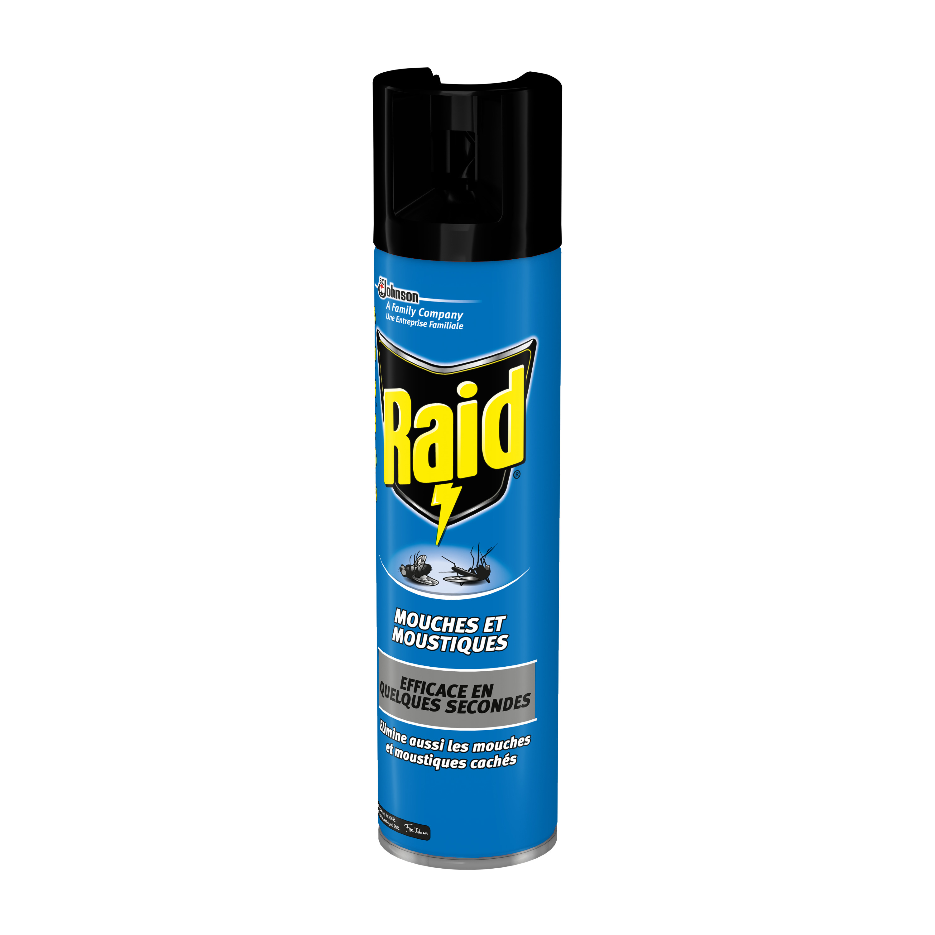 Voir la diapositive 3 : RAID Insecticide anti-mouches et moustiques 400ml