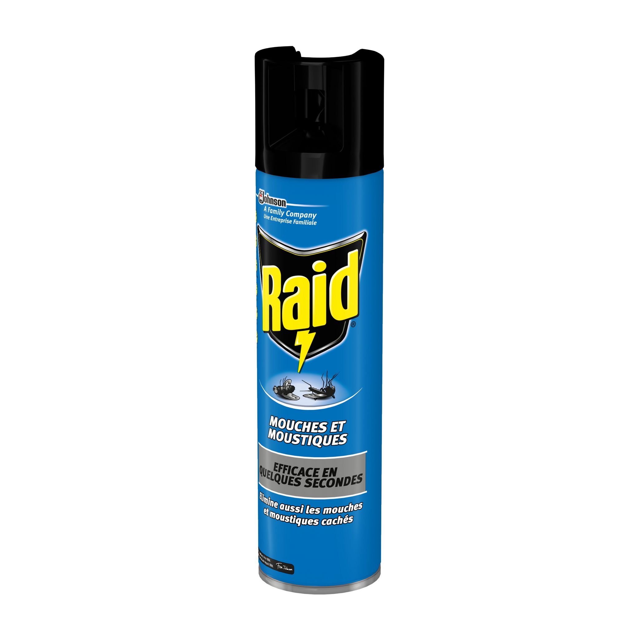 Voir la diapositive 3 : RAID Insecticide anti-mouches et moustiques 400ml