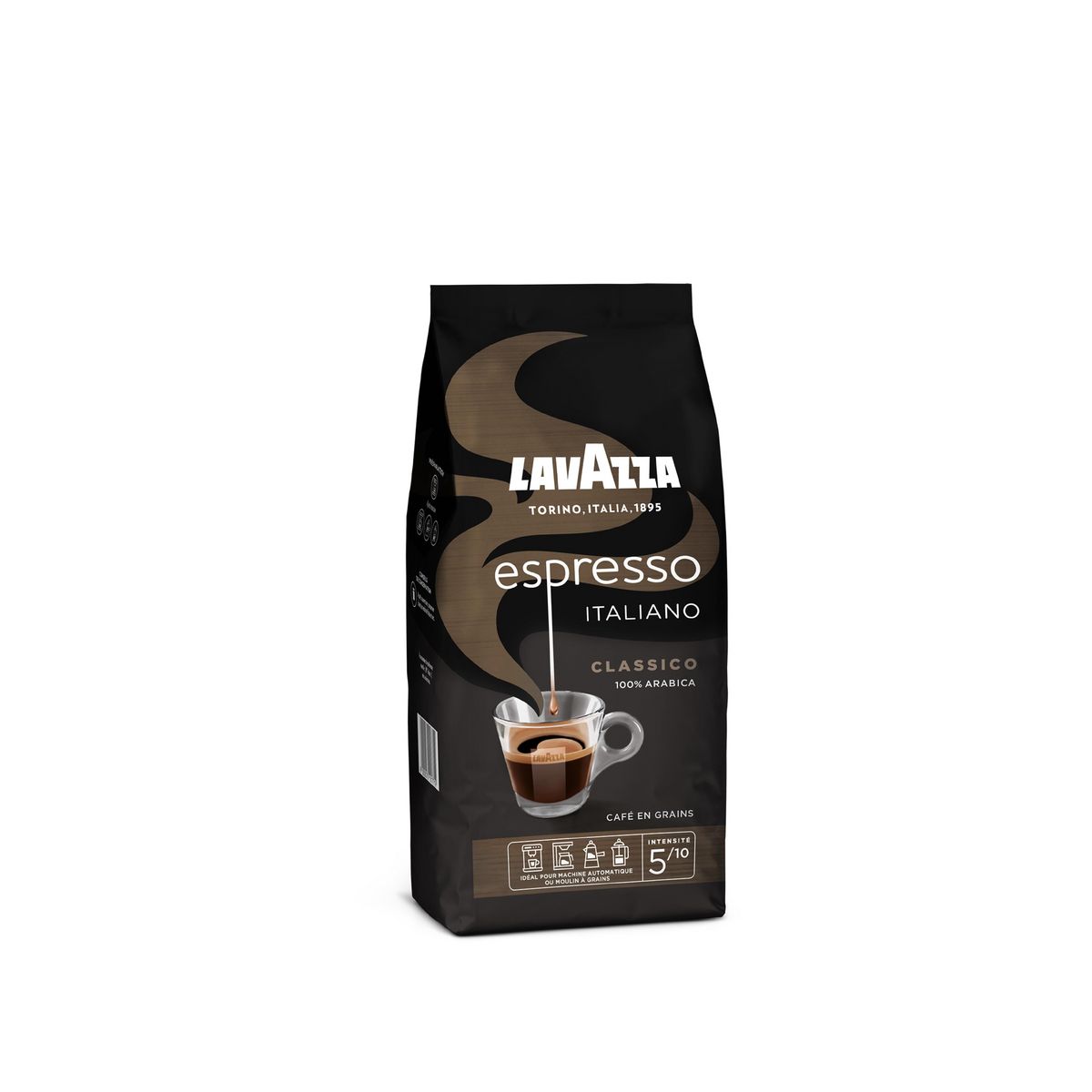 LAVAZZA Café en grain Expresso italiano classique intensité 5 500g