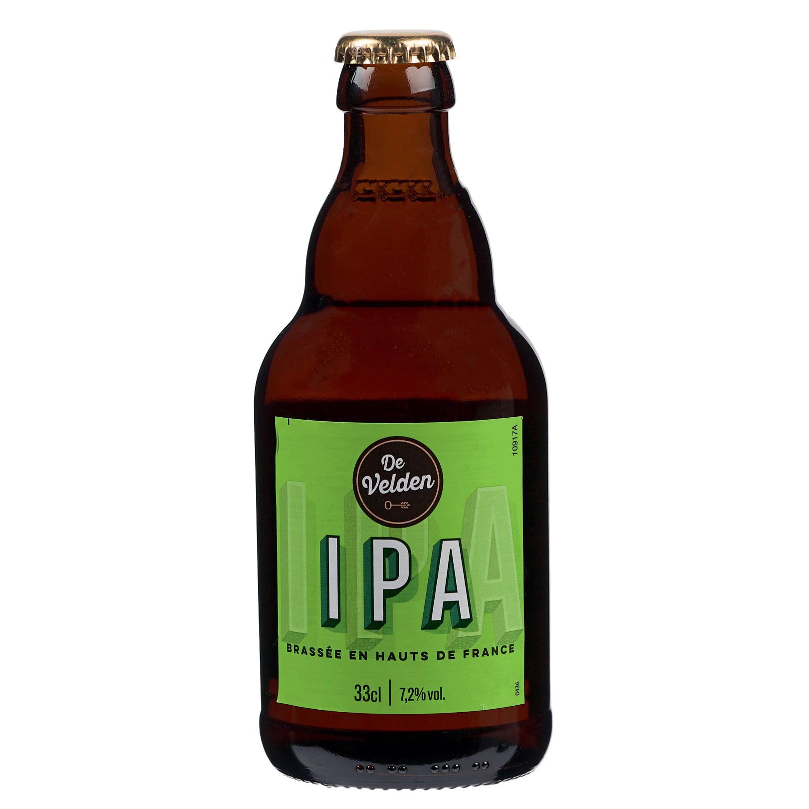Voir la diapositive 2 : DE VELDEN Bière blonde IPA 7,2% bouteille 33cl