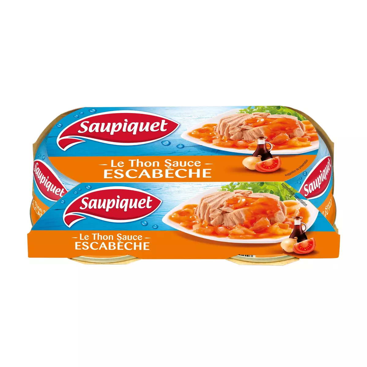 SAUPIQUET Thon sauce escabèche 2x135g