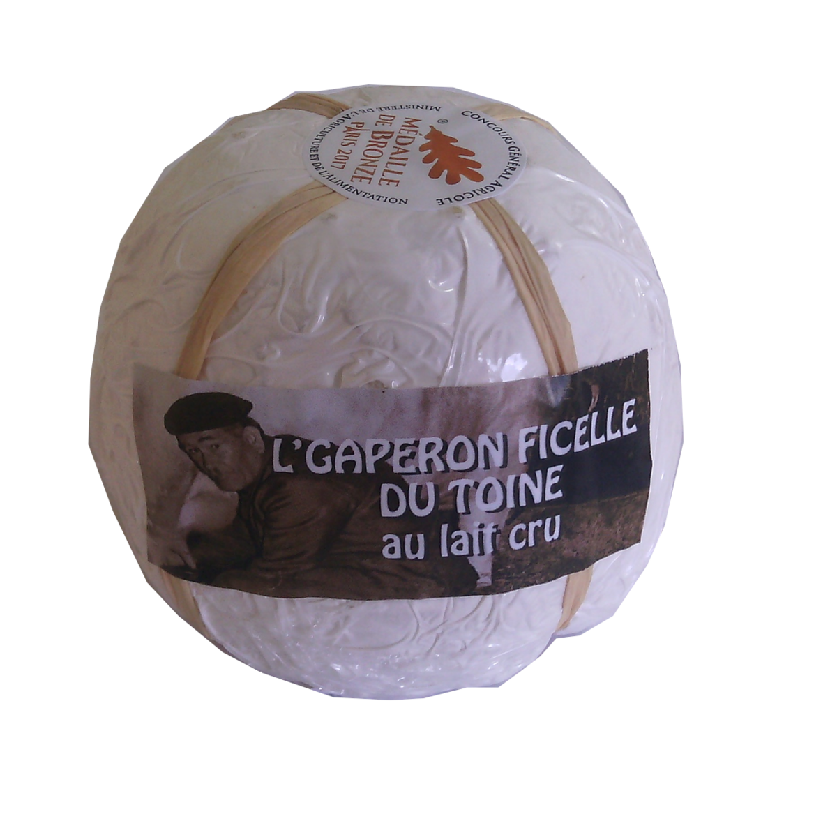 FROMAGERIE DE JUSSAC L'gaperon ficelle de Toine au lait cru grand modèle 300g