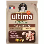 ULTIMA NATURE Croquettes sans céréales à la dinde pour petit chien 1,1kg