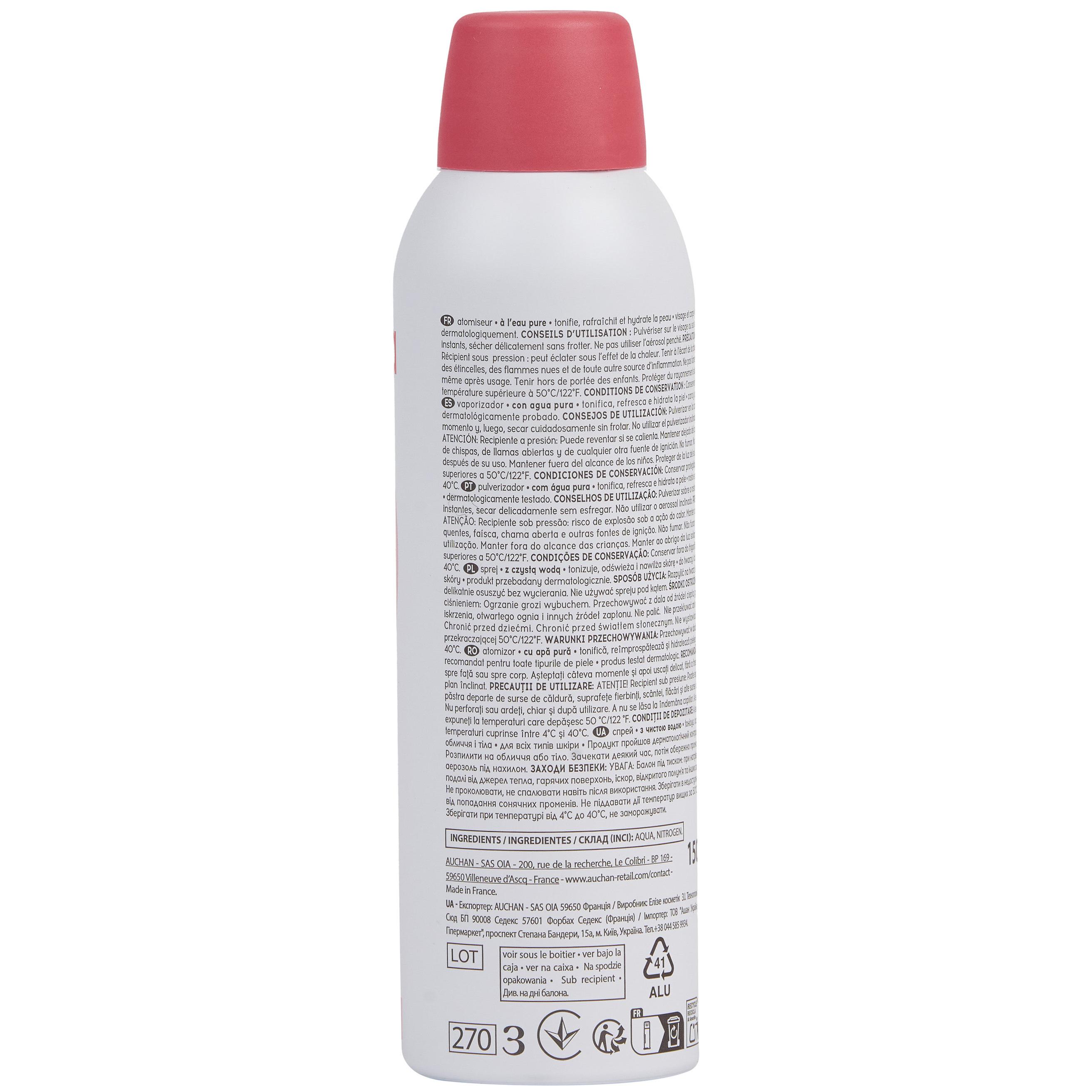Voir la diapositive 3 : COSMIA Atomiseur à l'eau pure tous types de peaux 150ml