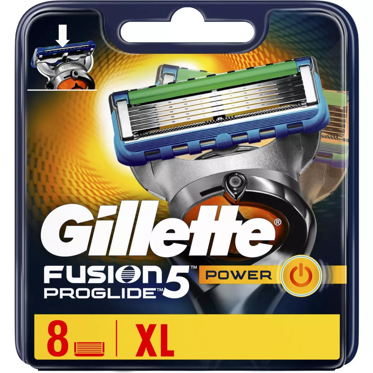 GILLETTE Fusion5 Proglide recharge lames de rasoir 8 recharges