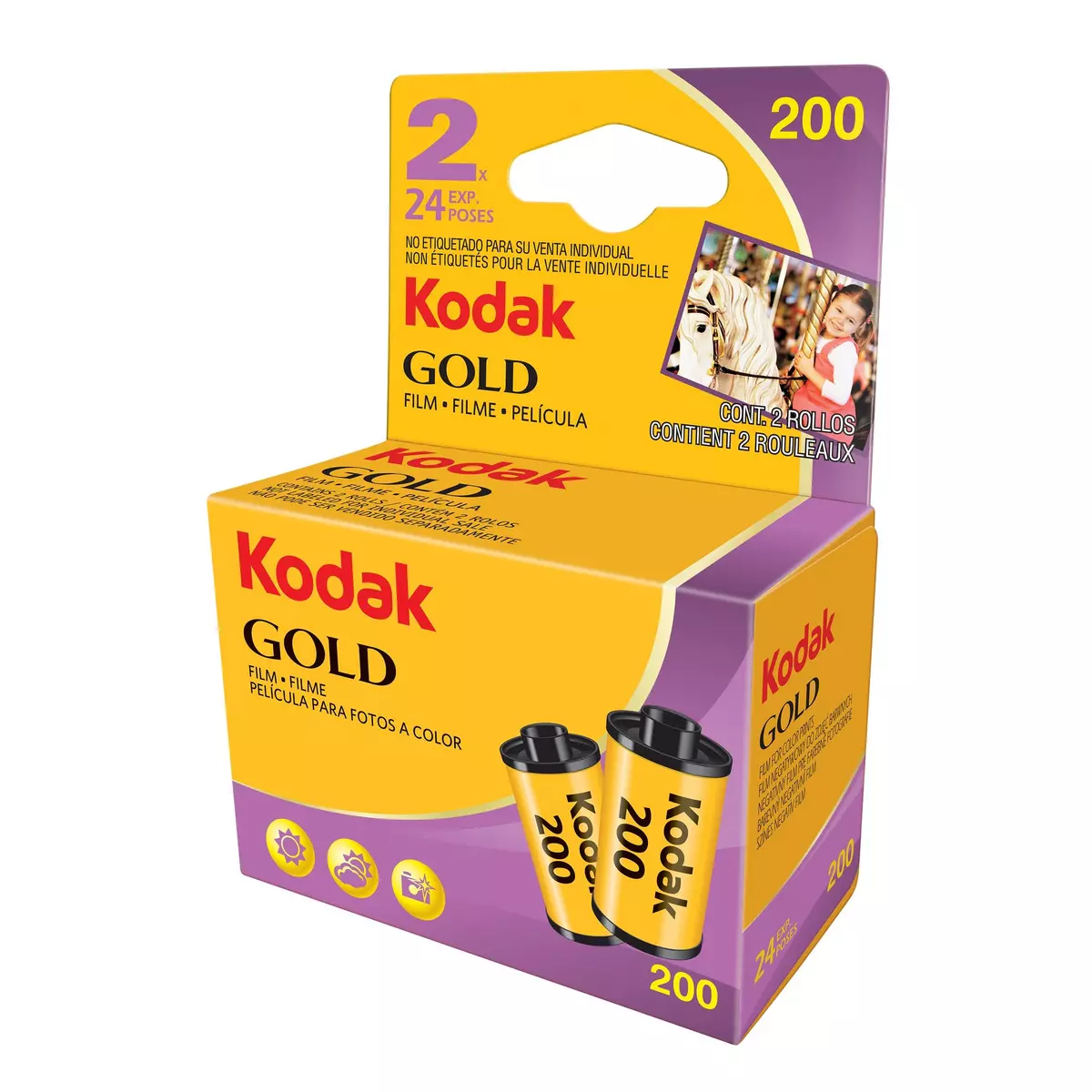 KODAK GOLD - Pack de Pellicules 2 x 24 poses - 200 ASA pas cher 