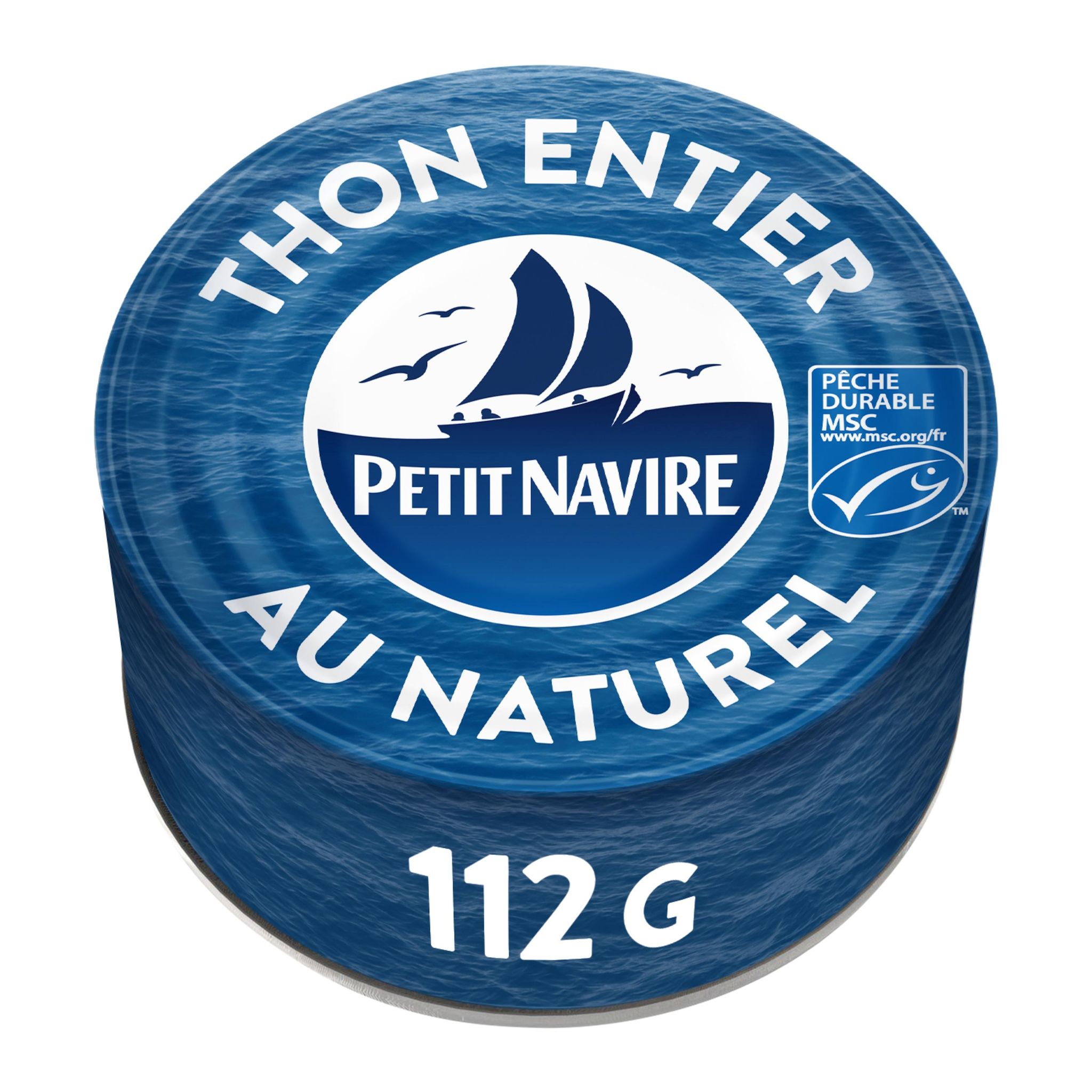 Voir la diapositive 2 : PETIT NAVIRE Thon entier au naturel MSC 112g