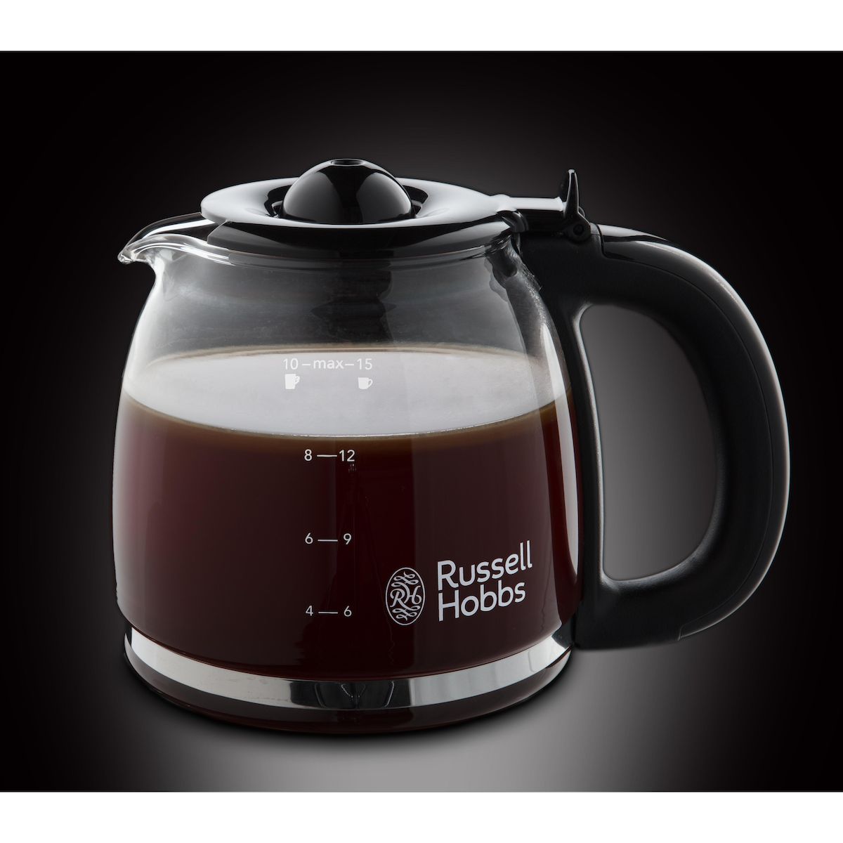 RUSSELL HOBBS Cafetière à filtre Adventure - 24010-56 - Acier brossé/noir