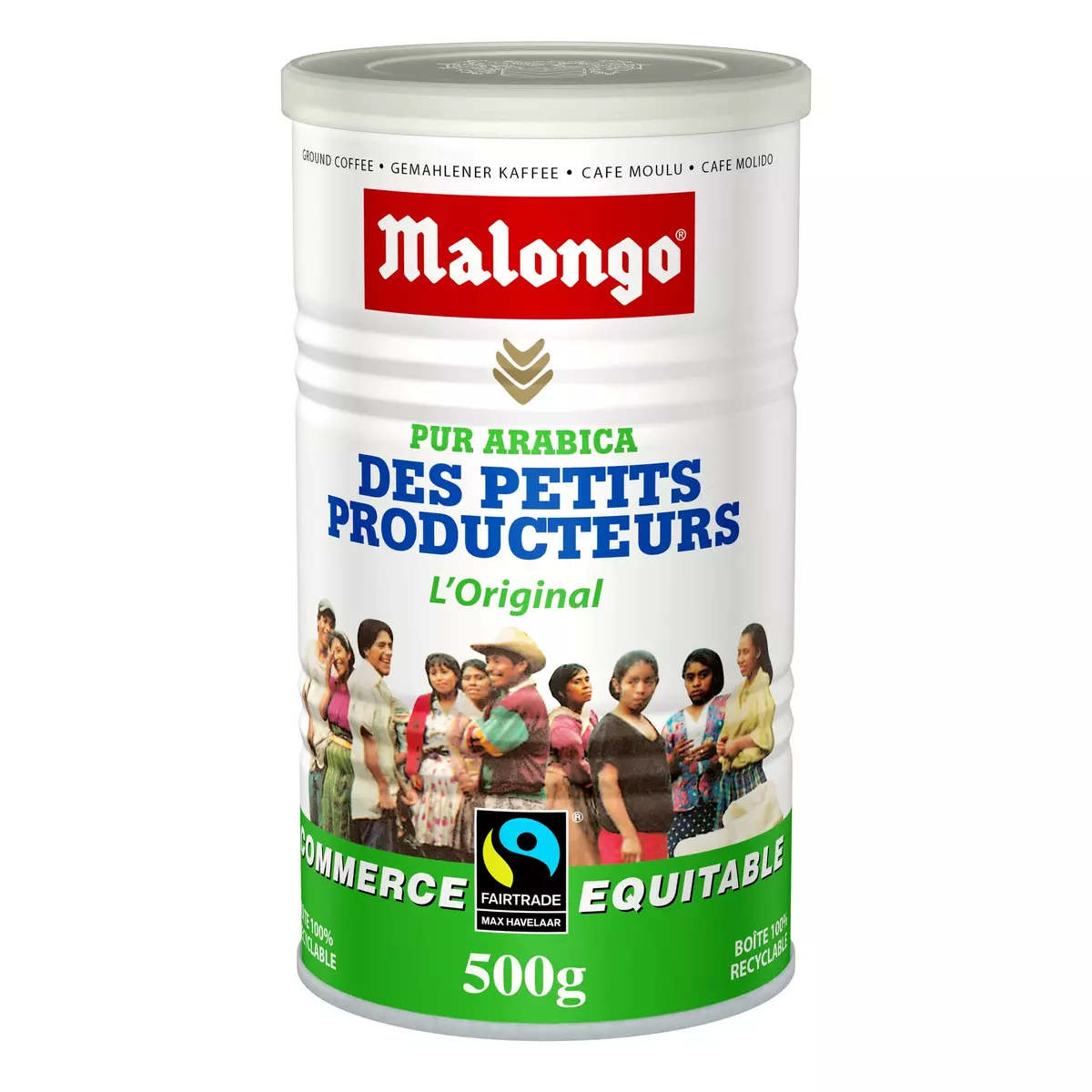 MALONGO Café moulu équitable pur arabica 500g