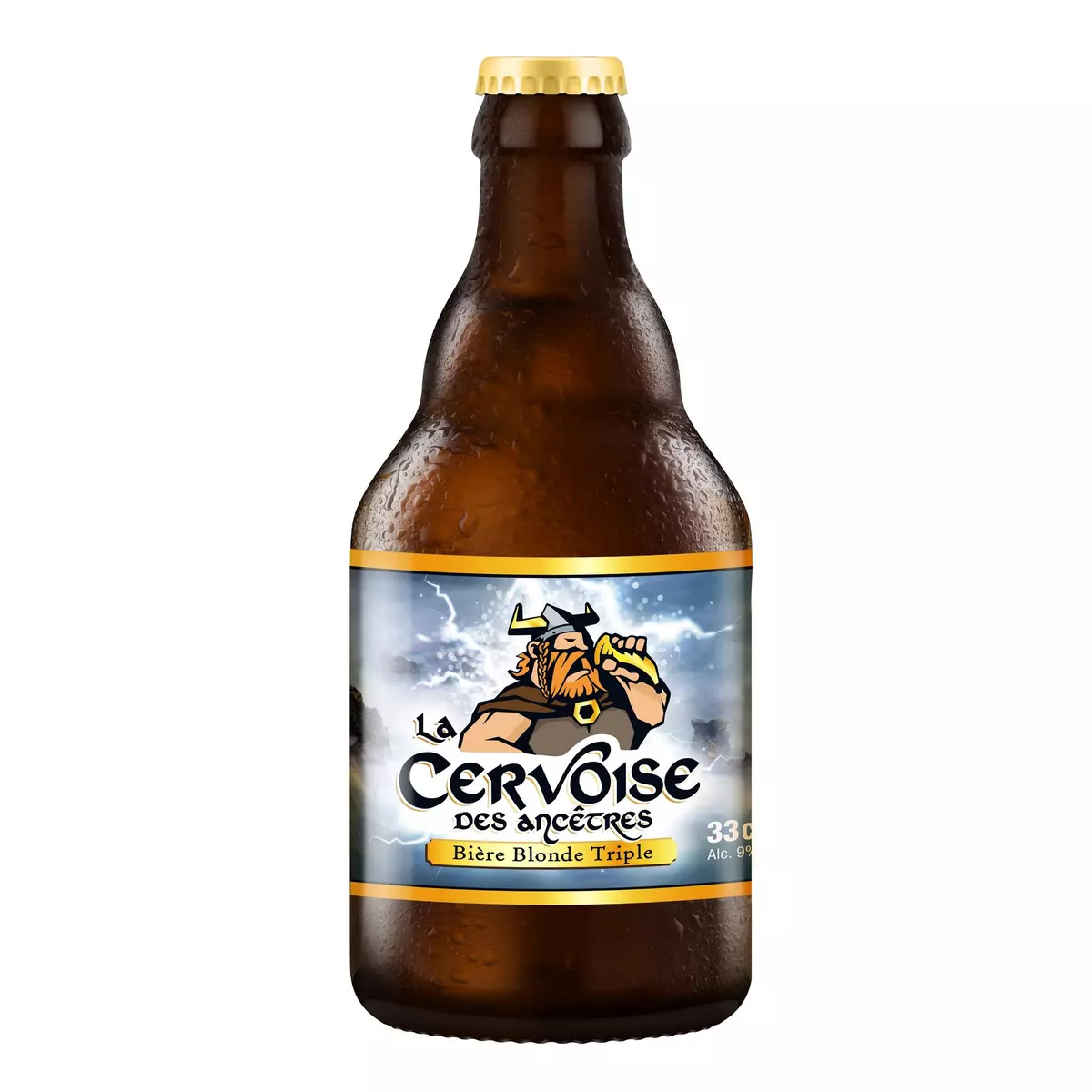 LA CERVOISE DES ANCETRES Bière blonde triple 9% bouteille 33cl