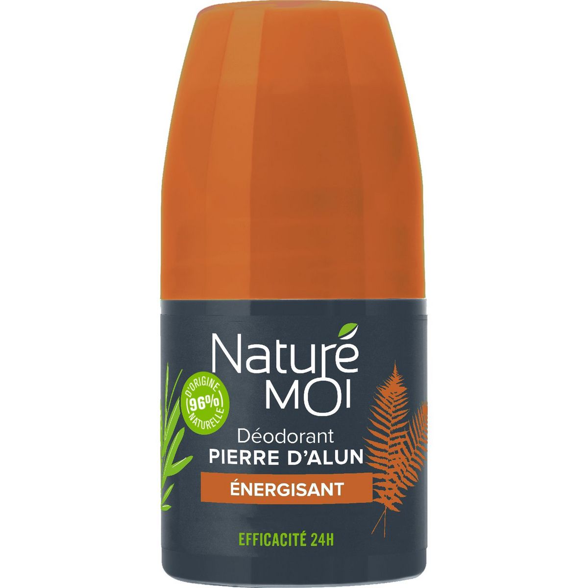 NATURÉ MOI Déodorant bille 24h homme pierre d'alun énergisant 50ml