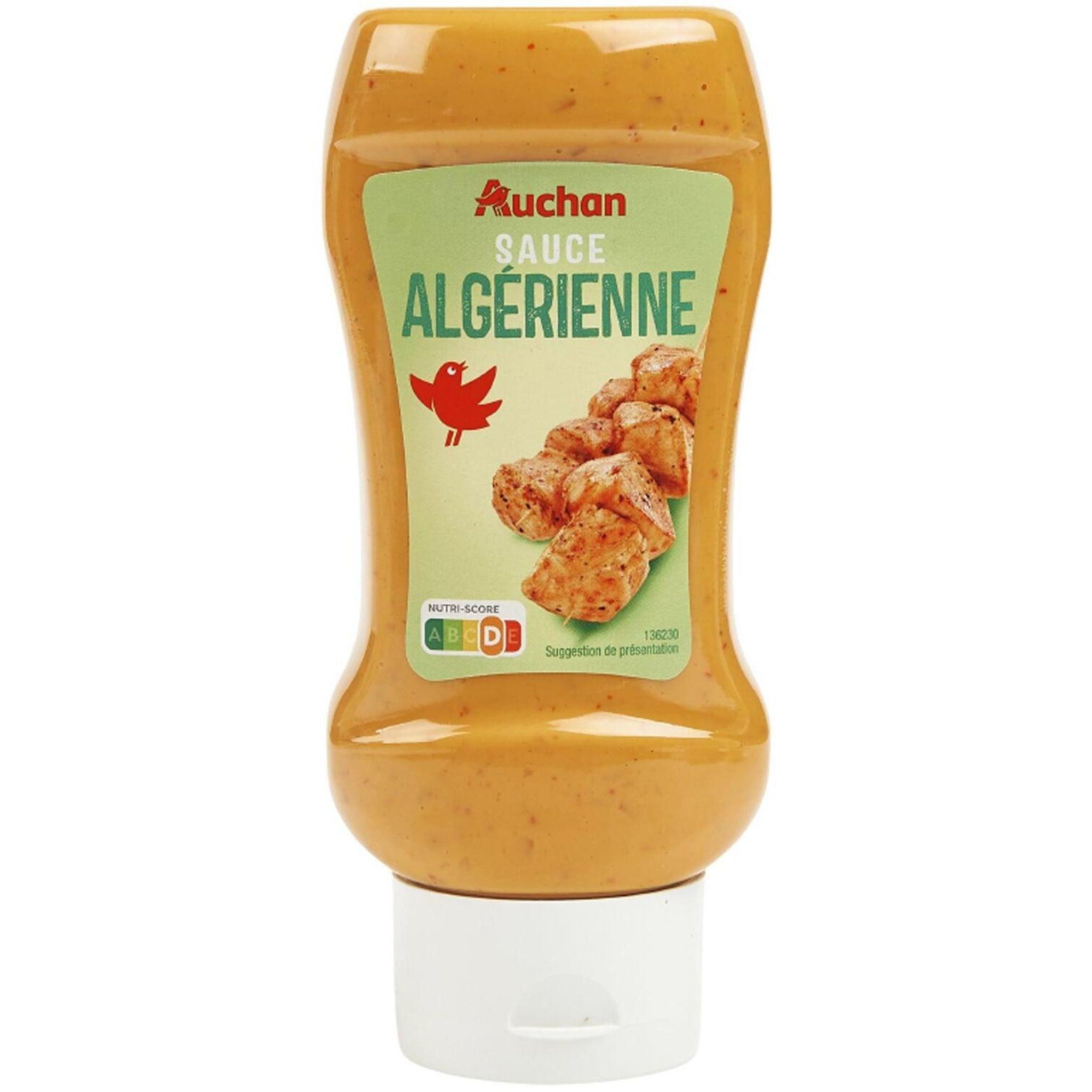 Voir la diapositive 2 : AUCHAN Sauce algérienne flacon souple 355g