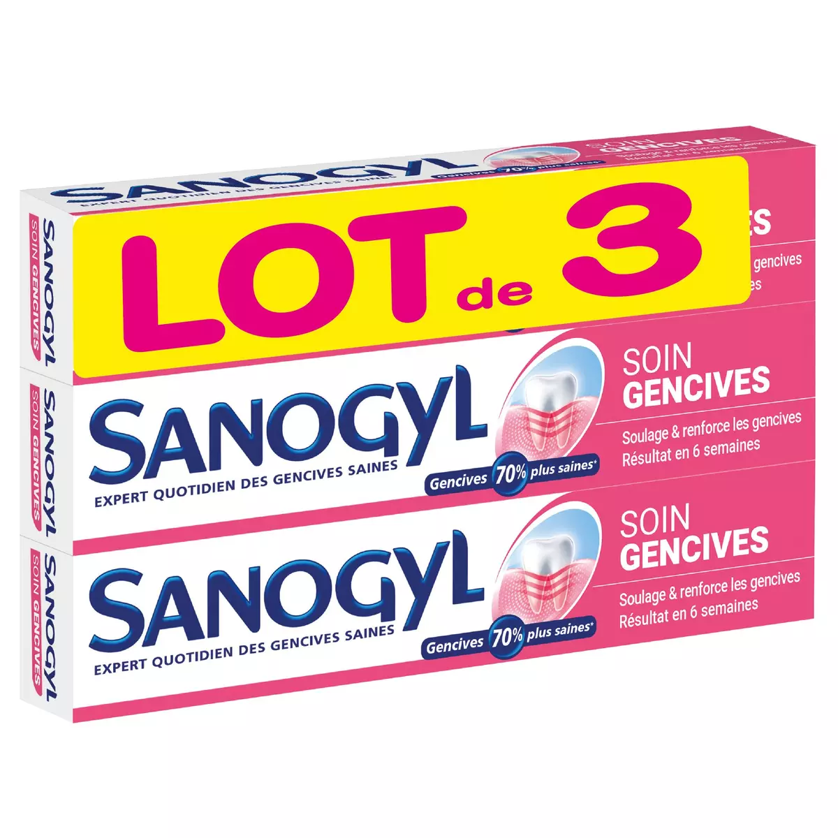 SANOGYL Dentifrice soin gencives 3x75ml