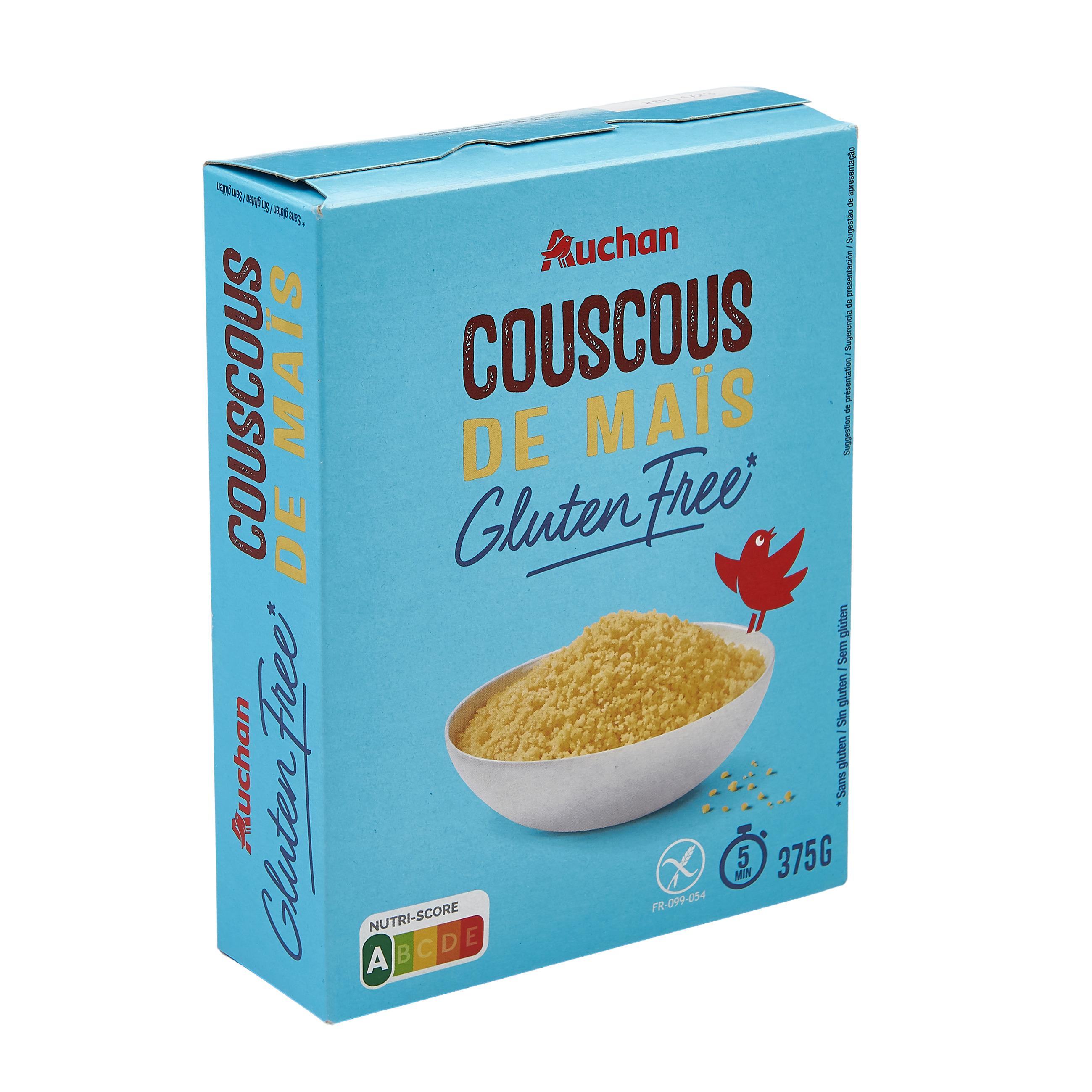 Voir la diapositive 2 : AUCHAN Couscous de maïs sans gluten 375g