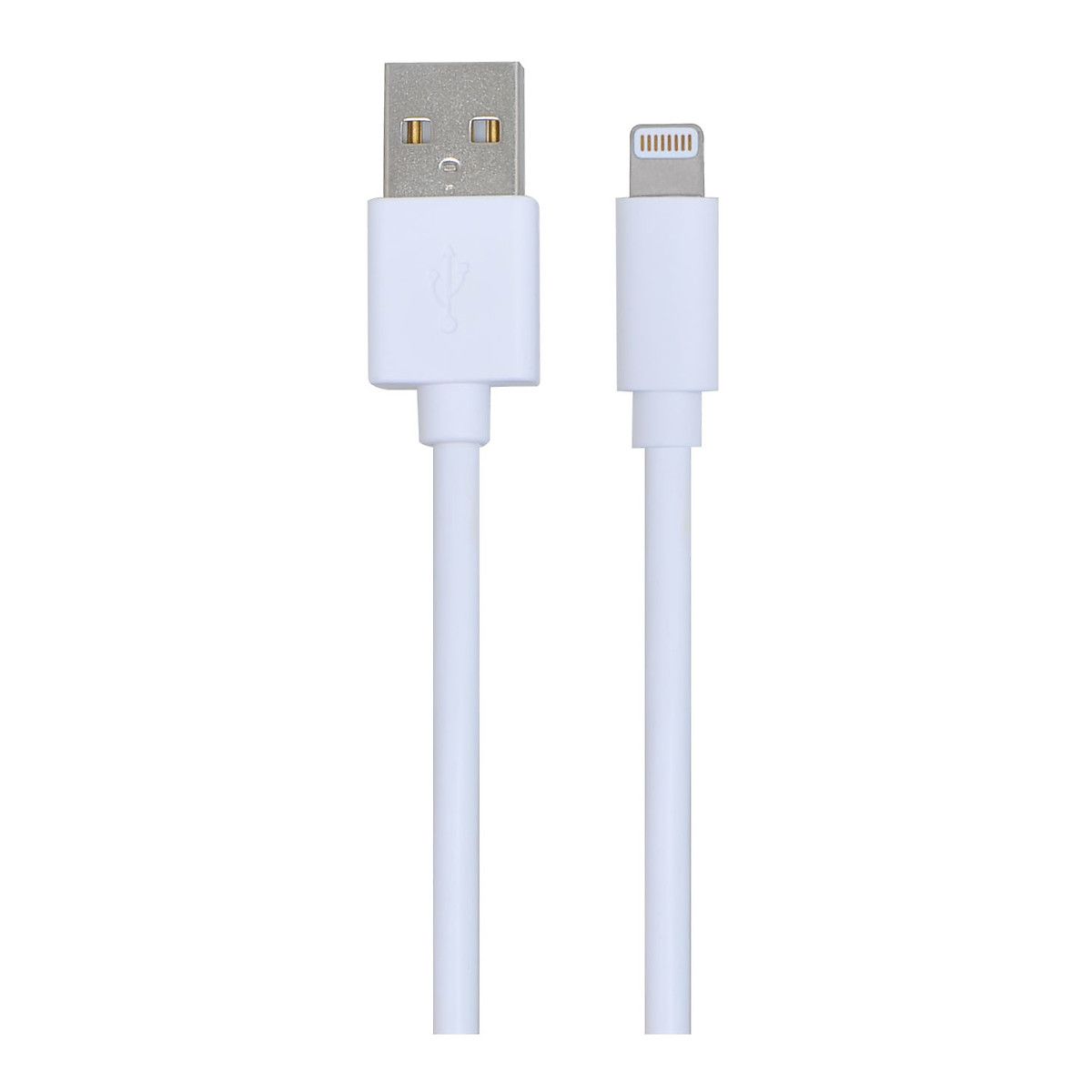 SELECLINE Câble USB / Lightning - Mâle/mâle - 1 mètre - Blanc
