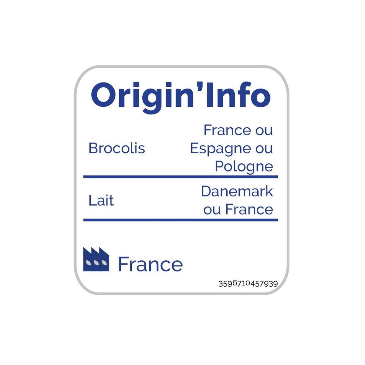 AUCHAN Purée de brocolis 4 portions 800g