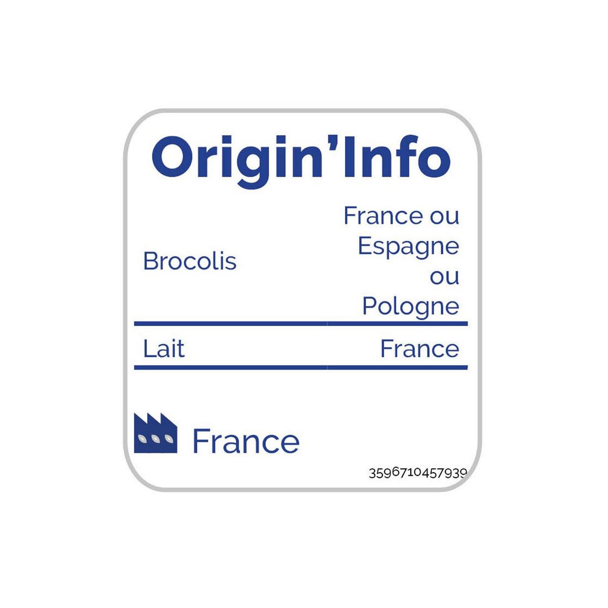 AUCHAN Purée de brocolis 4 portions 800g