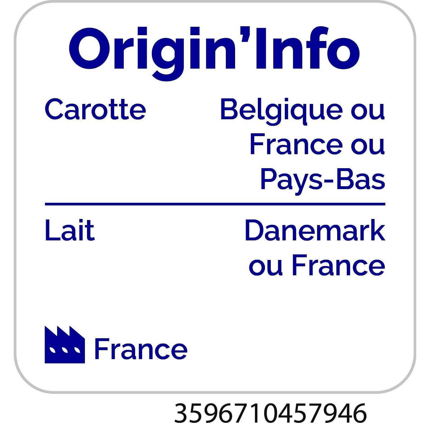 Voir la diapositive 2 : AUCHAN Purée de carottes 4 portions 800g
