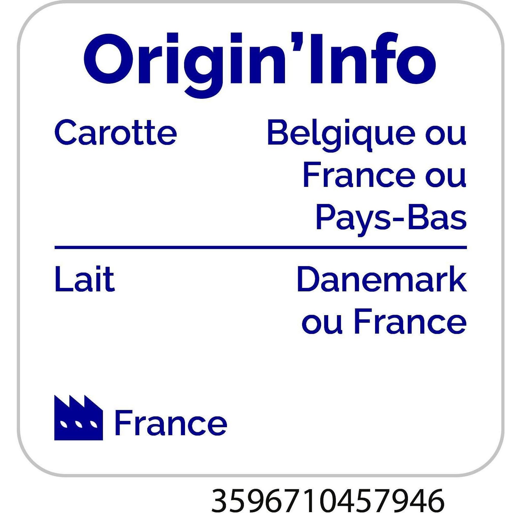 Voir la diapositive 2 : AUCHAN Purée de carottes 4 portions 800g