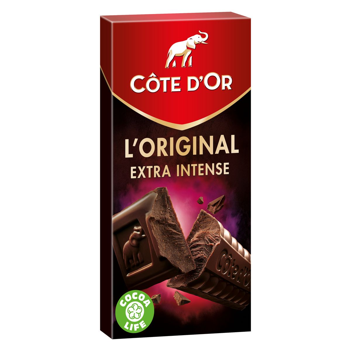 COTE D'OR Tablette de chocolat noir extra intense 200g