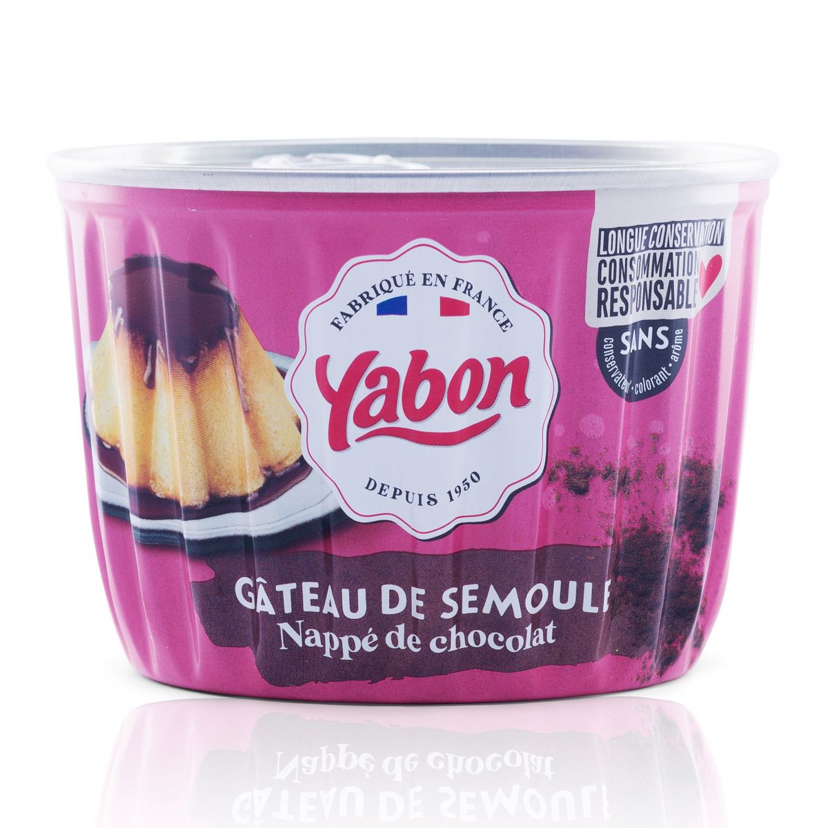 YABON Gâteau de semoule nappé de chocolat 420g