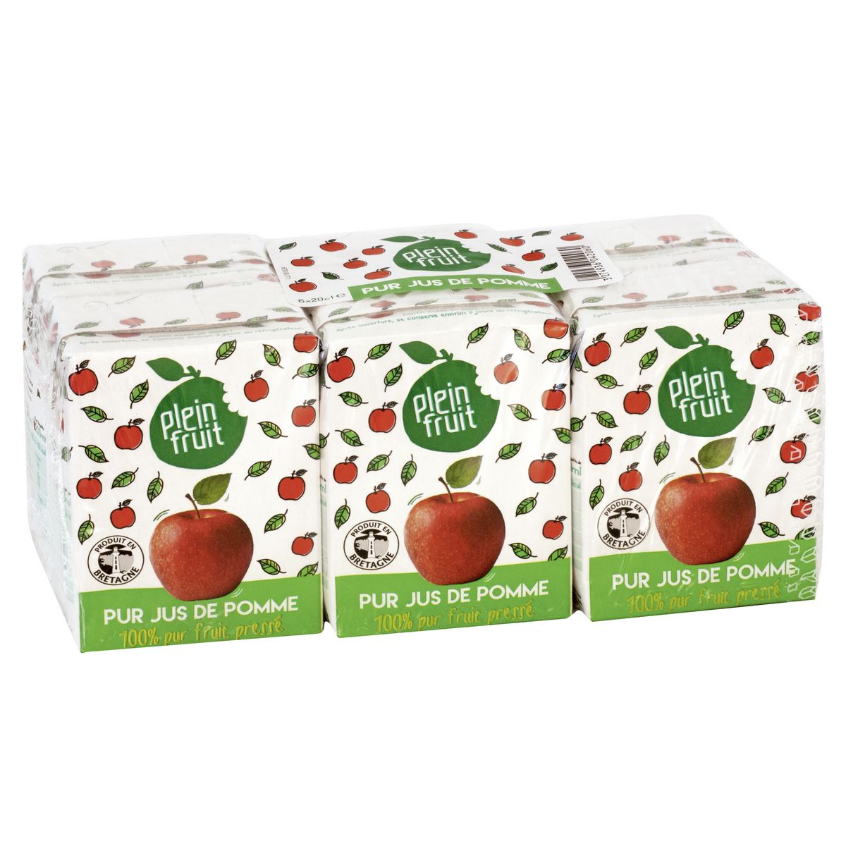 PLEIN FRUIT Pur jus de pomme briquettes 6x20cl