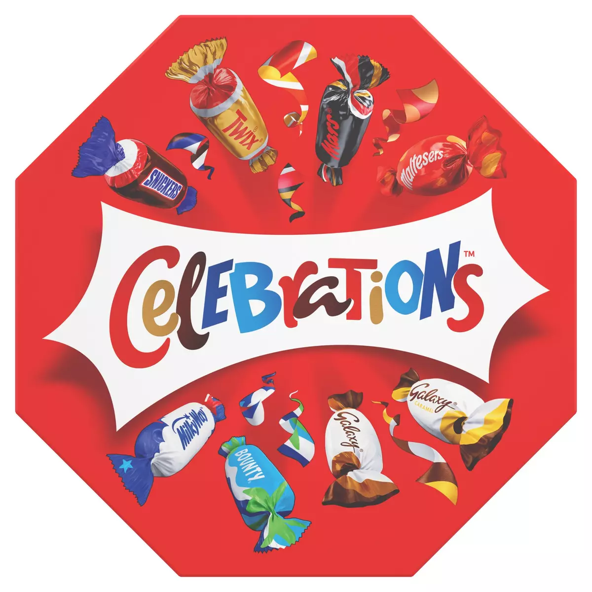 CELEBRATIONS Assortiment de confiseries au chocolat boîte octogonale 385g