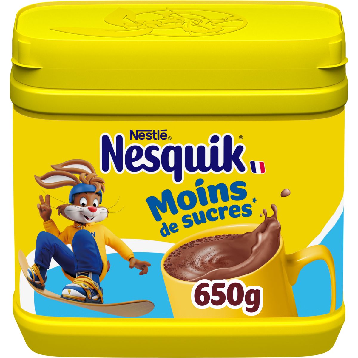 NESQUIK Chocolat en poudre moins de sucres 650g