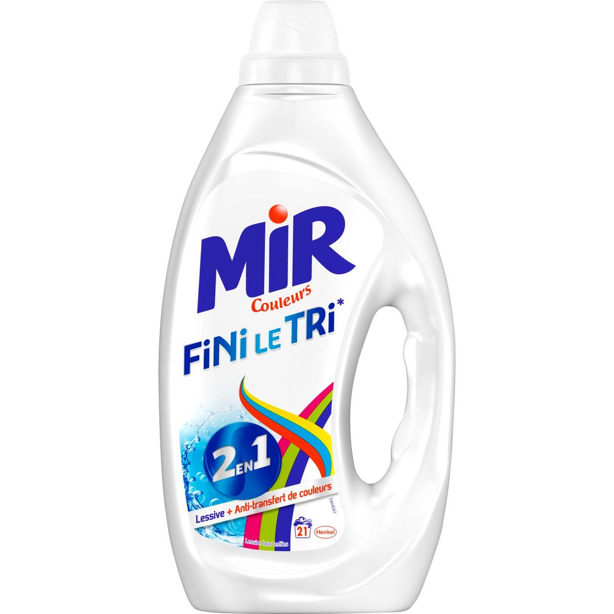 MIR Fini le tri Lessive liquide 2en1 anti-transfert de couleurs 21 lavages 1,05l