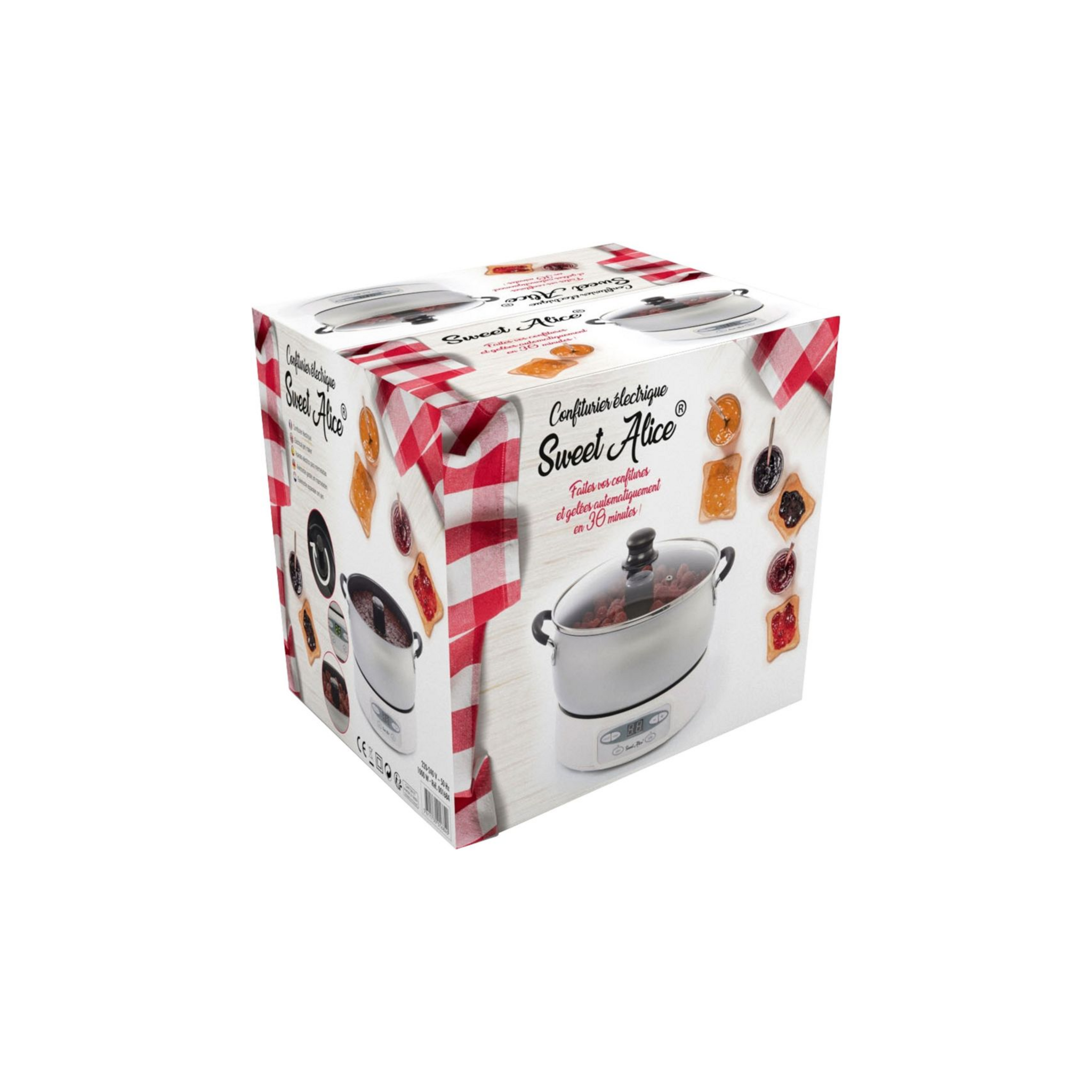 Voir la diapositive 3 : SWEET ALICE Appareil à confiture - CONFIT1684 - Blanc